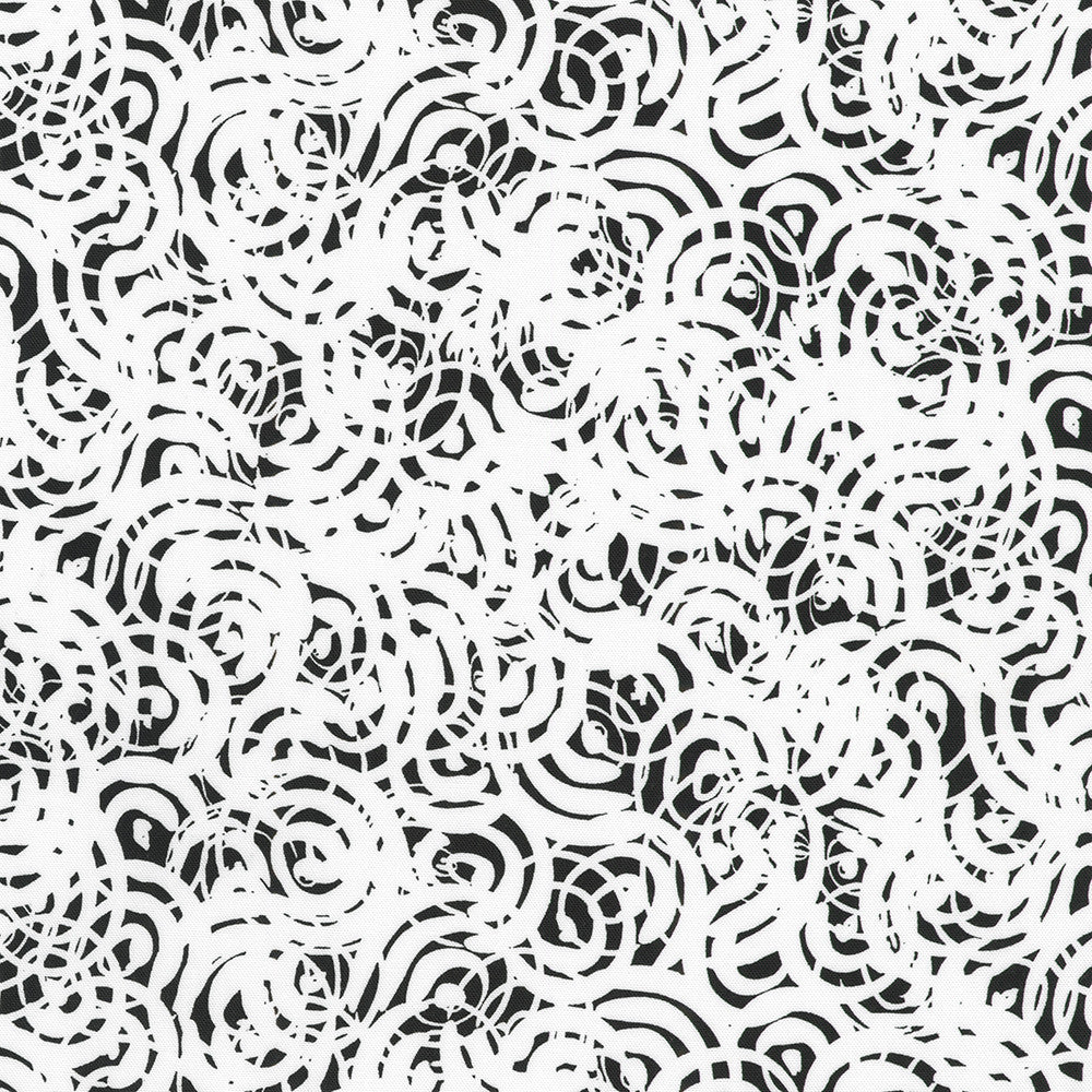Inkwell by Robert Kaufman Fabrics is a brilliant black and white 