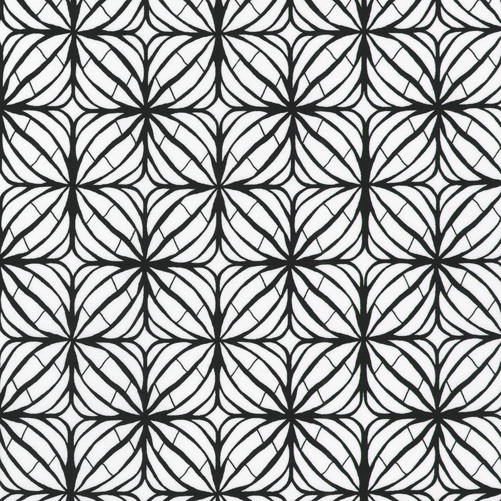 Inkwell by Robert Kaufman Fabrics is a brilliant black and white 