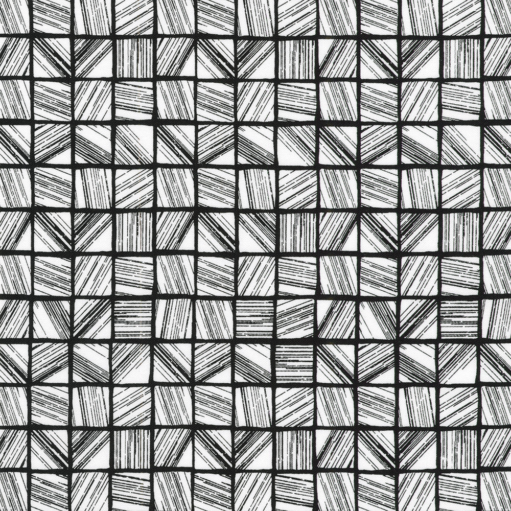 Inkwell by Robert Kaufman Fabrics is a brilliant black and white 