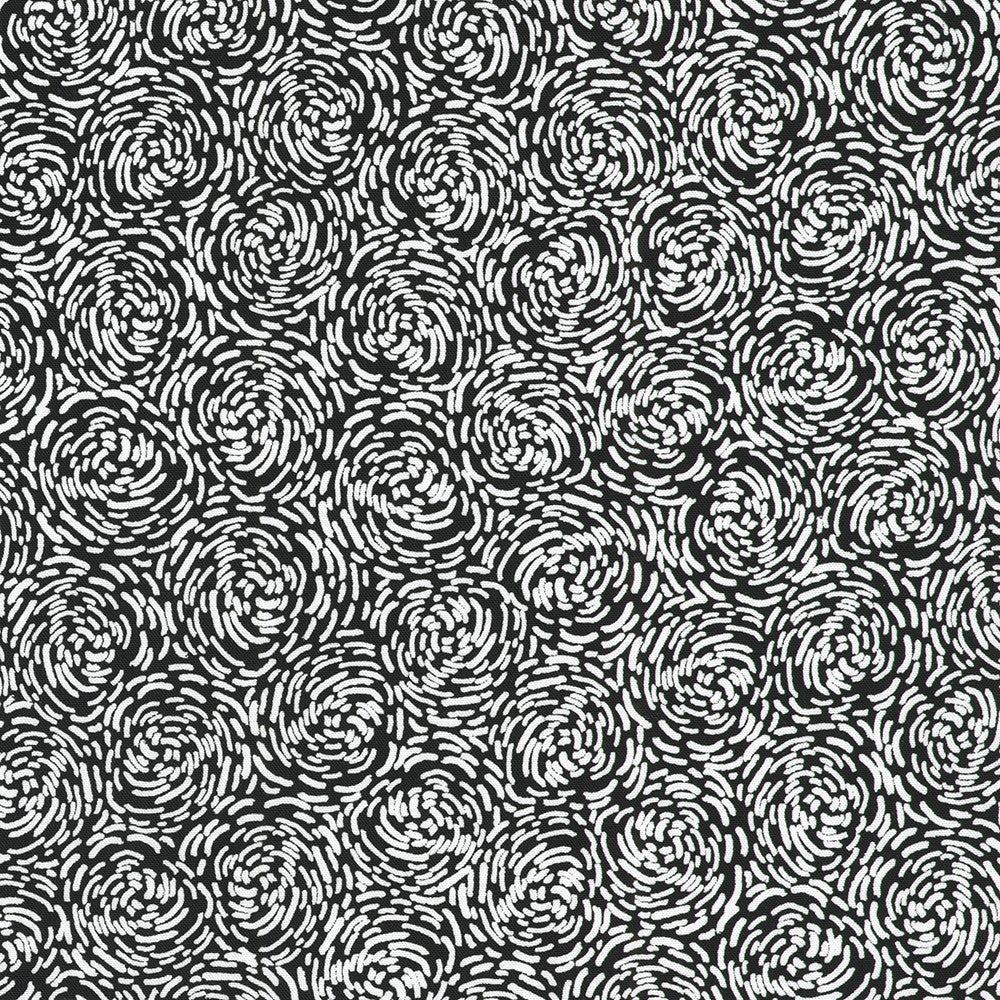 Inkwell by Robert Kaufman Fabrics is a brilliant black and white 