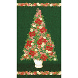 Holiday Flourish - Peppermint Twist 24" Panel