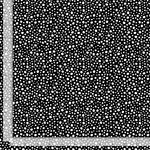 Black with white dots and ovals.