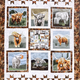 Highland Cow Marquee Quilt Kit