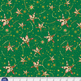 Turnowsky Treasures Swirling Stars Green Skinny Bolt