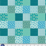 Things with Wings TWWI-0600-BG Patterned Patchwork Teal