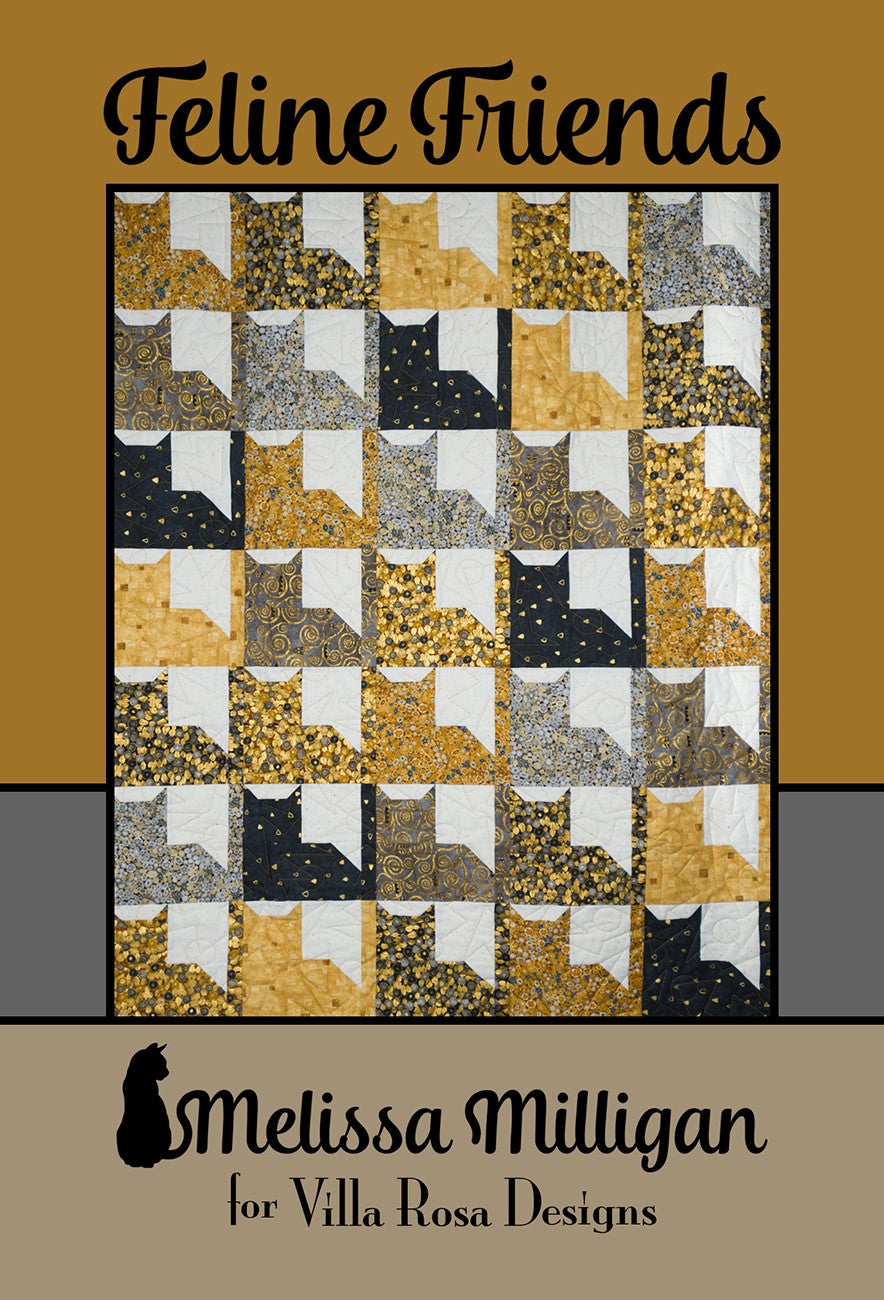 Melissa Milligan has lots of cats - and so does her quilt. It is 