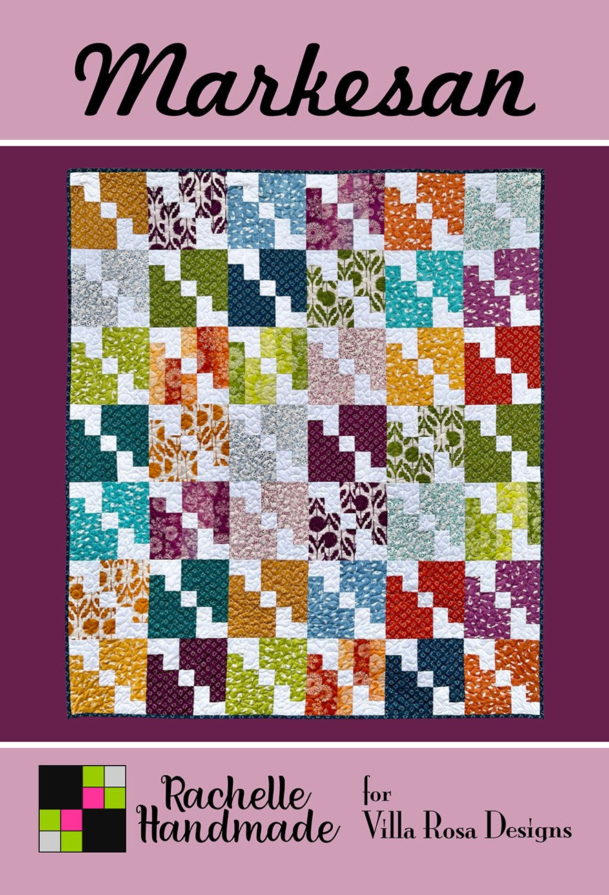 Rachelle Craig’s modern quilt has a bit of traditional, too. Made