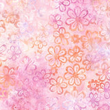 Daisy's Garden 3 Batiks Rose A