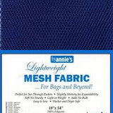 Lightweight Blastoff Blue Mesh Fabric