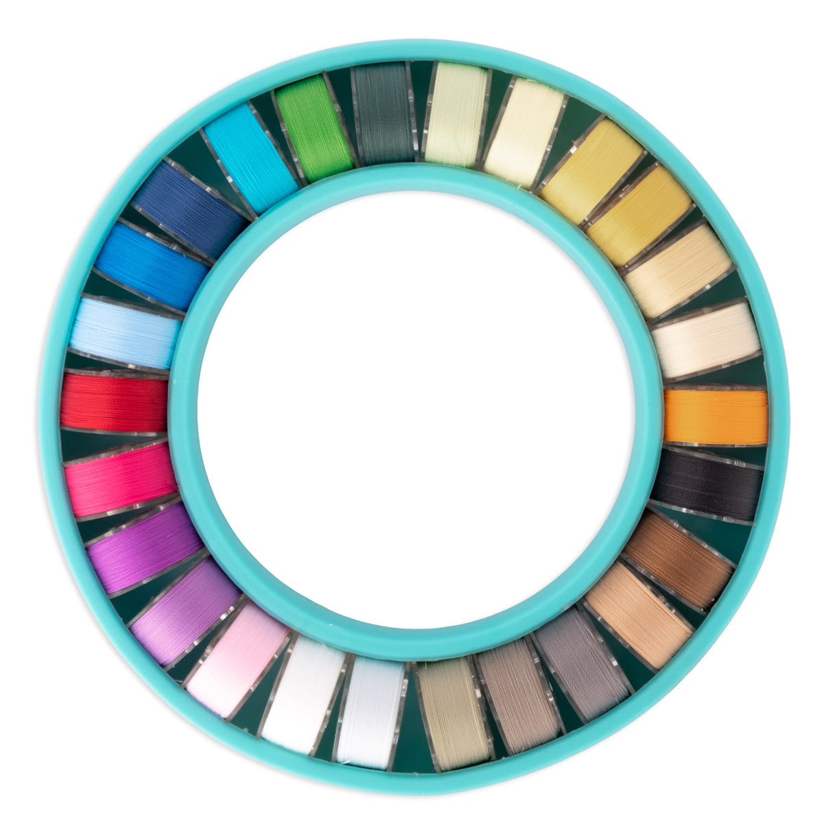 Silicone ring with 26 class 15 prewound bobbins