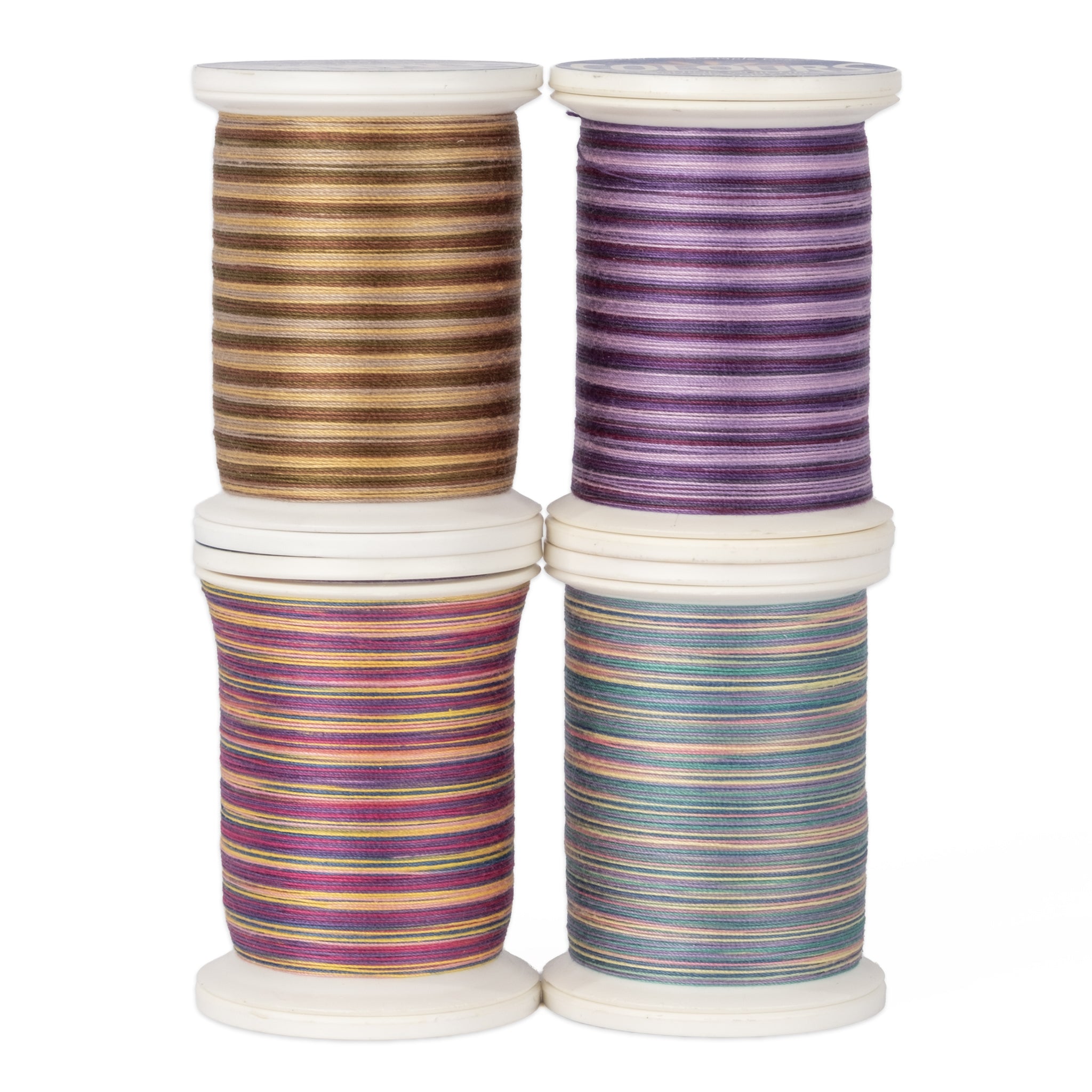 four spools of colours cotton thread