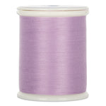 Light purple 50 wt Dream Seam thread on white plastic spool with clear label on top