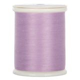 Light purple 50 wt Dream Seam thread on white plastic spool with clear label on top
