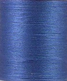 Solid Blue Basil cotton quilting thread, 30 wt. 3-ply