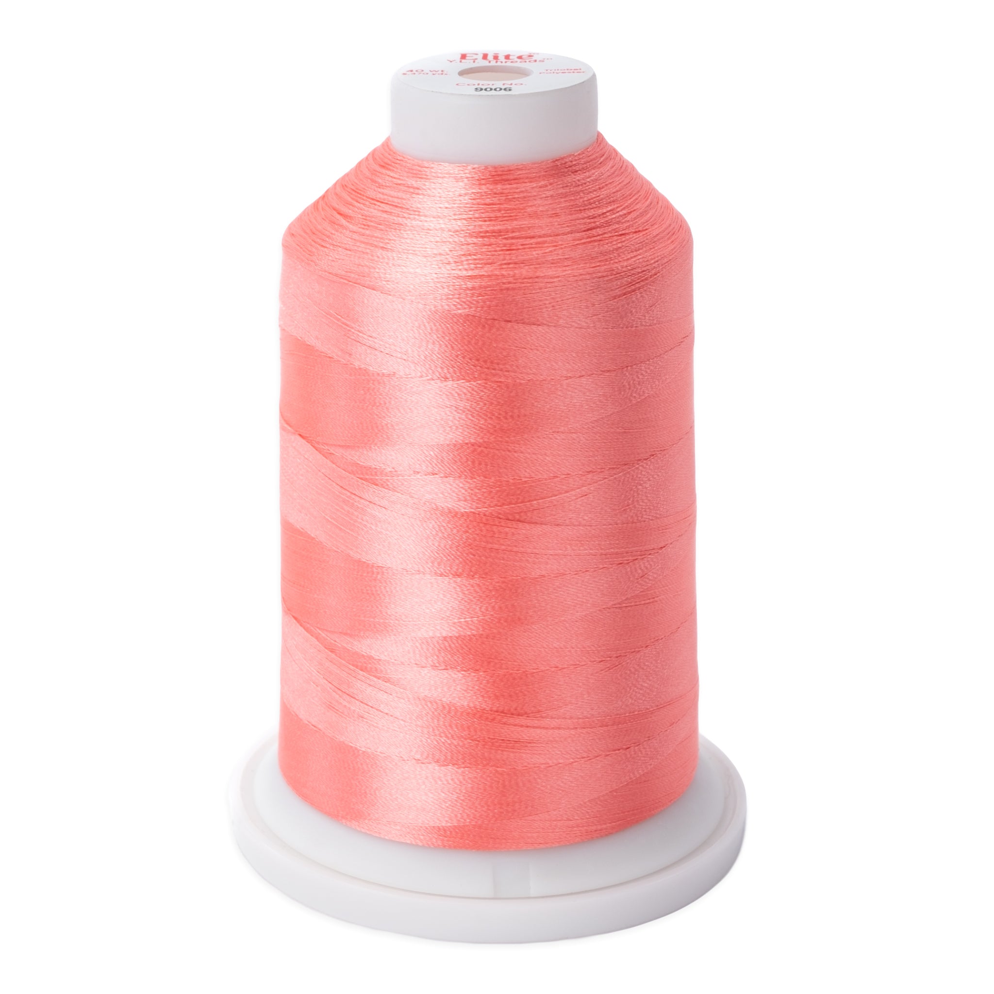 elite 40 wt. trilobal polyester embroidery and quilting thread #9006 cone