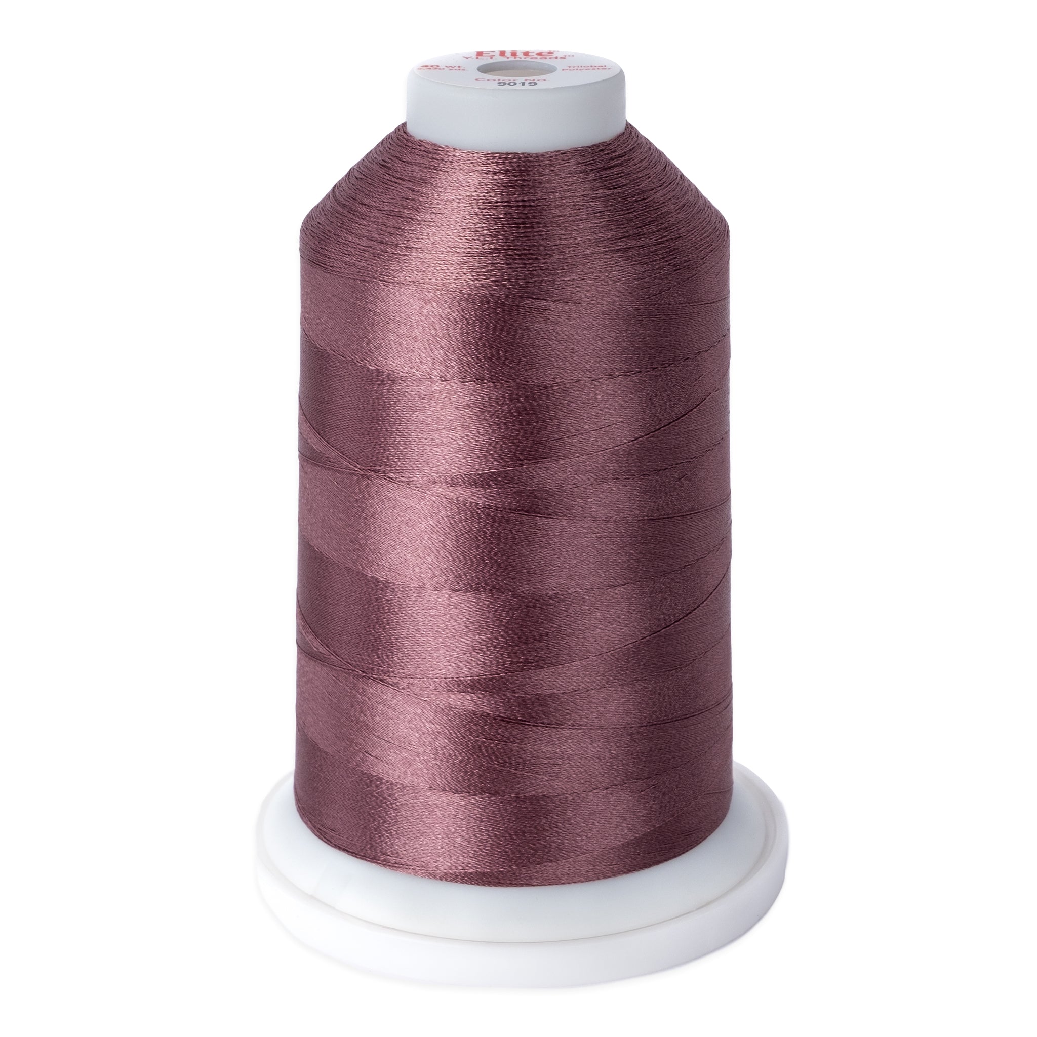 elite 40 wt. trilobal polyester embroidery and quilting thread #9019 cone