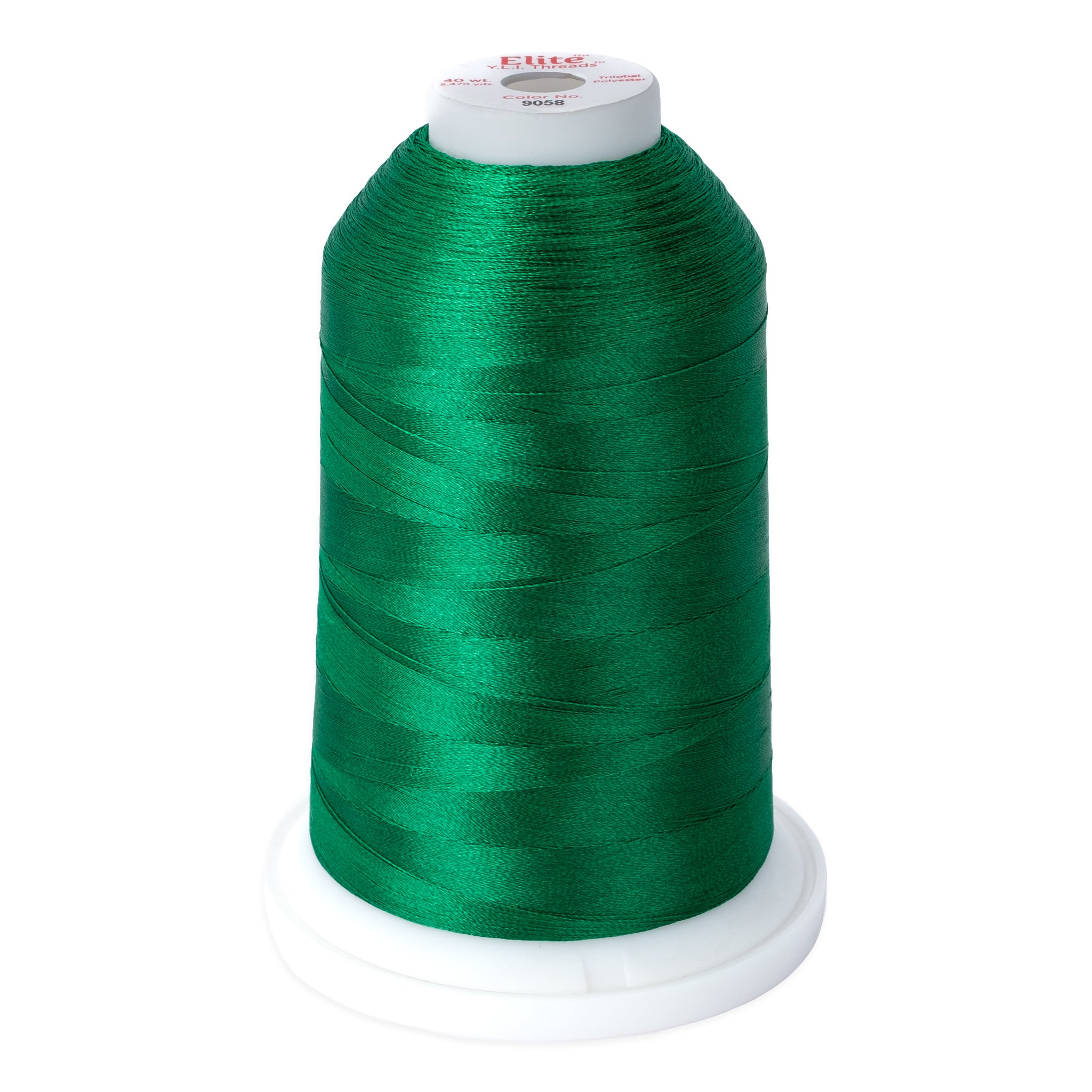 elite 40 wt. trilobal polyester embroidery and quilting thread #9058 cone