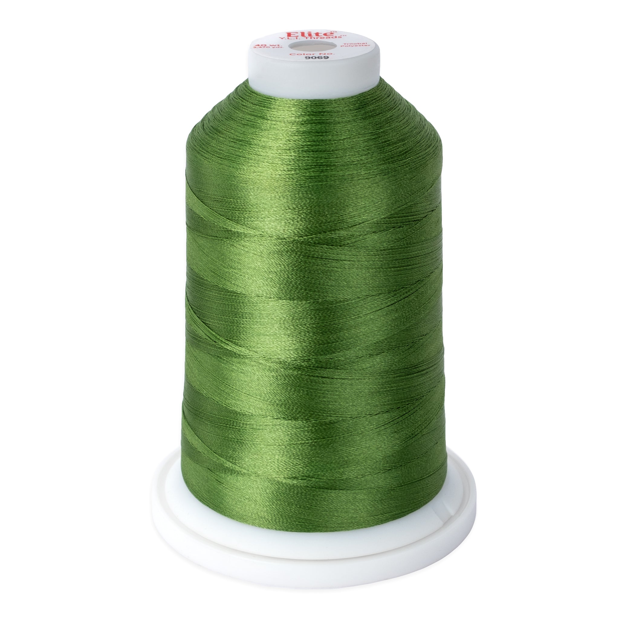 elite 40 wt. trilobal polyester embroidery and quilting thread #9069 cone