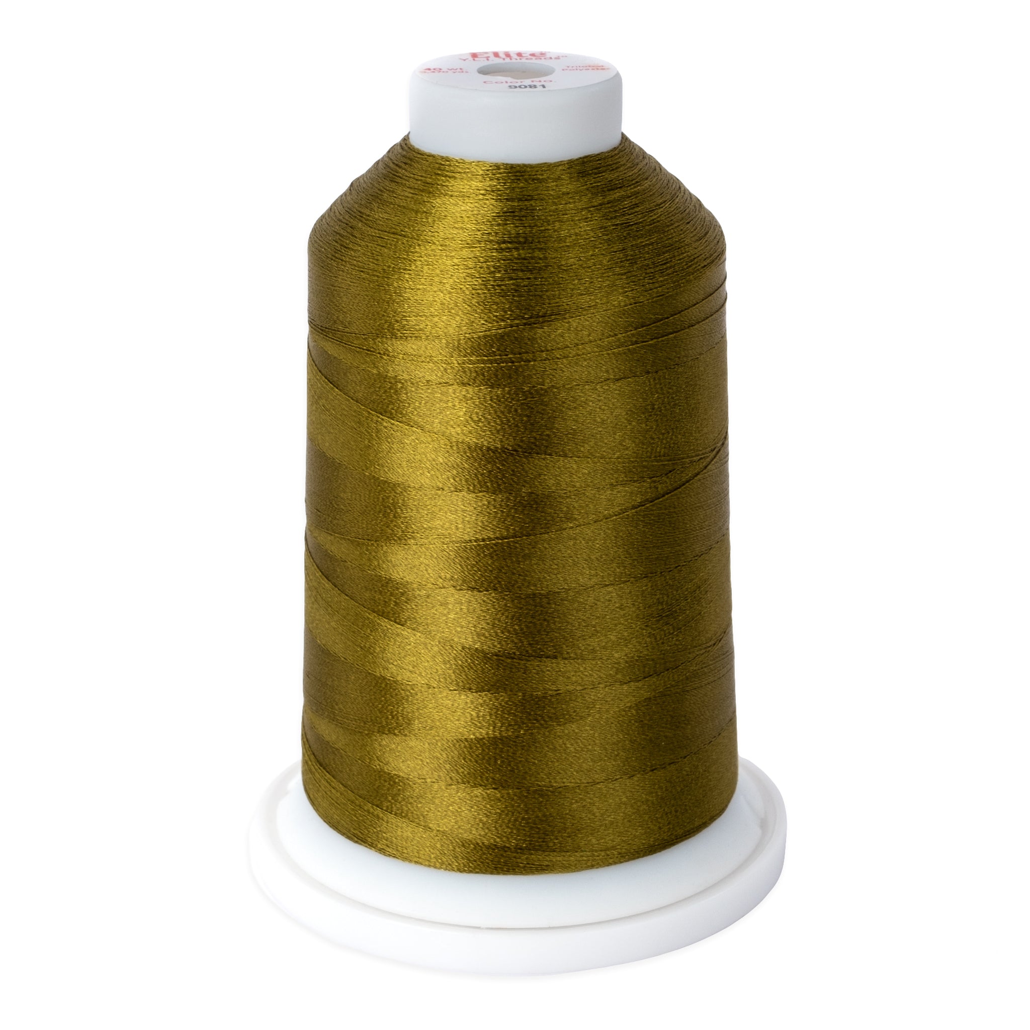 elite 40 wt. trilobal polyester embroidery and quilting thread #9081 cone