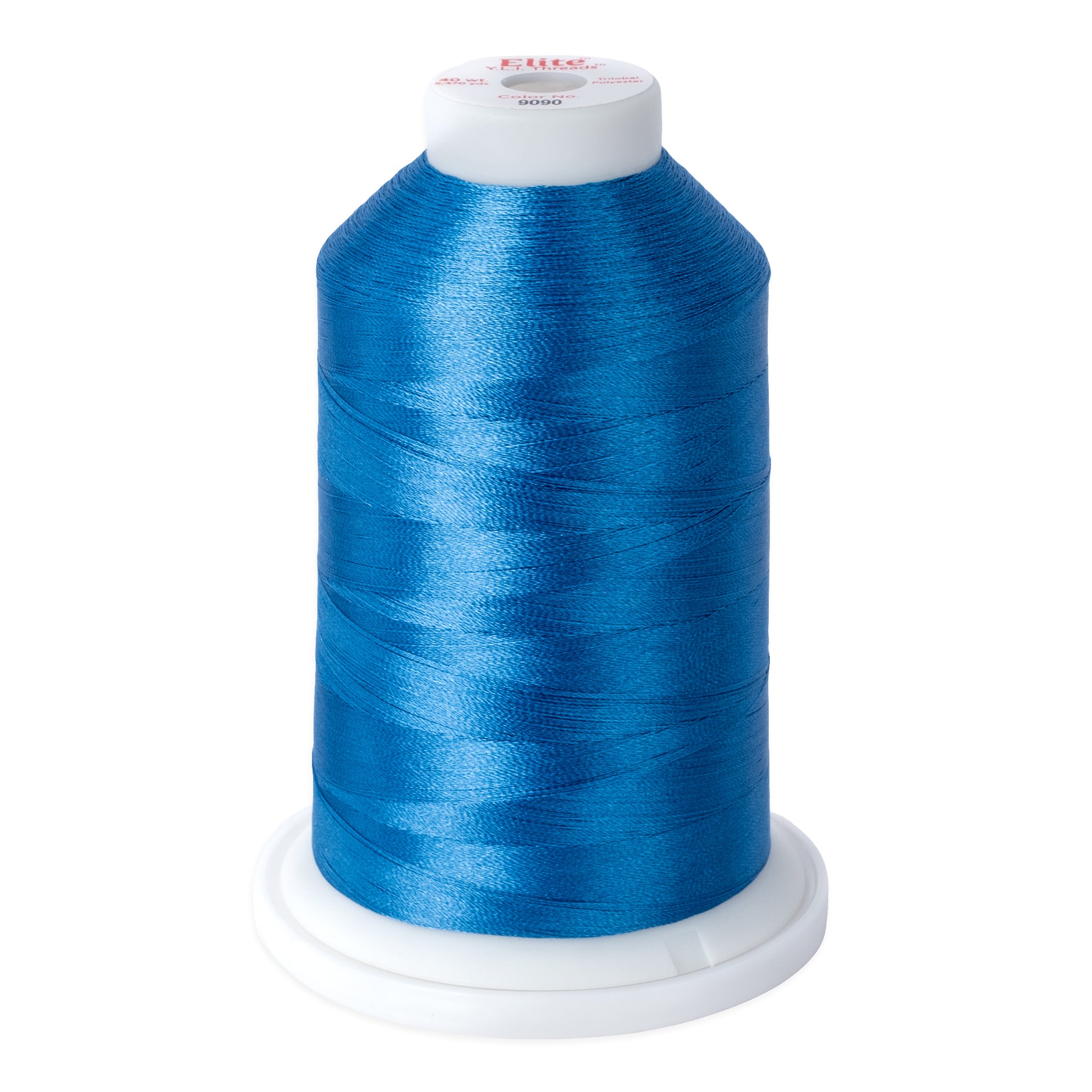 elite 40 wt. trilobal polyester embroidery and quilting thread #9090 cone
