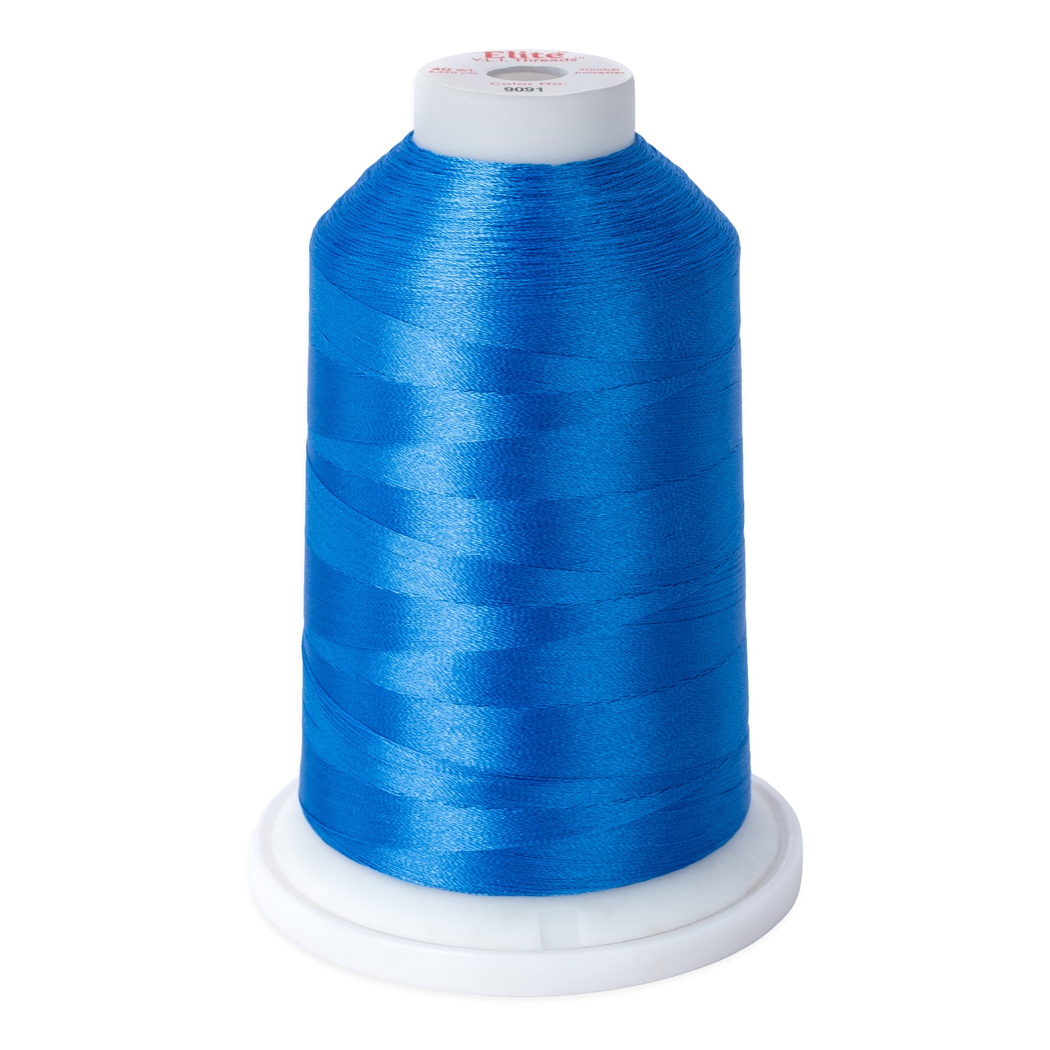 elite 40 wt. trilobal polyester embroidery and quilting thread #9091 cone