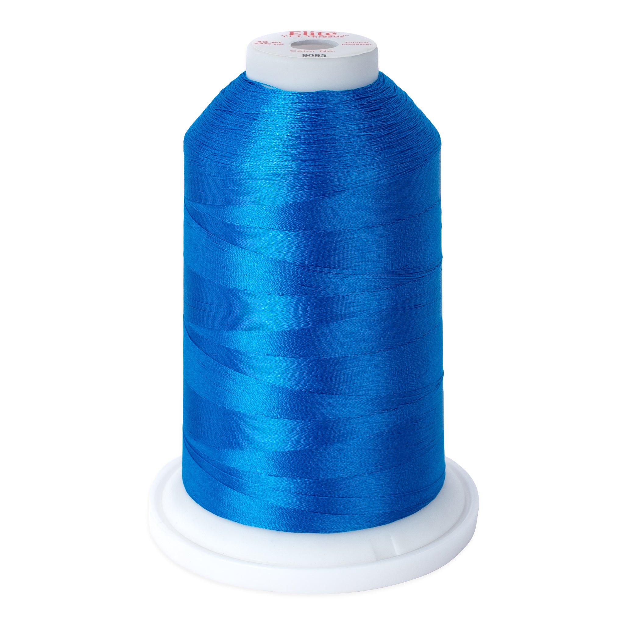 elite 40 wt. trilobal polyester embroidery and quilting thread #9095 cone