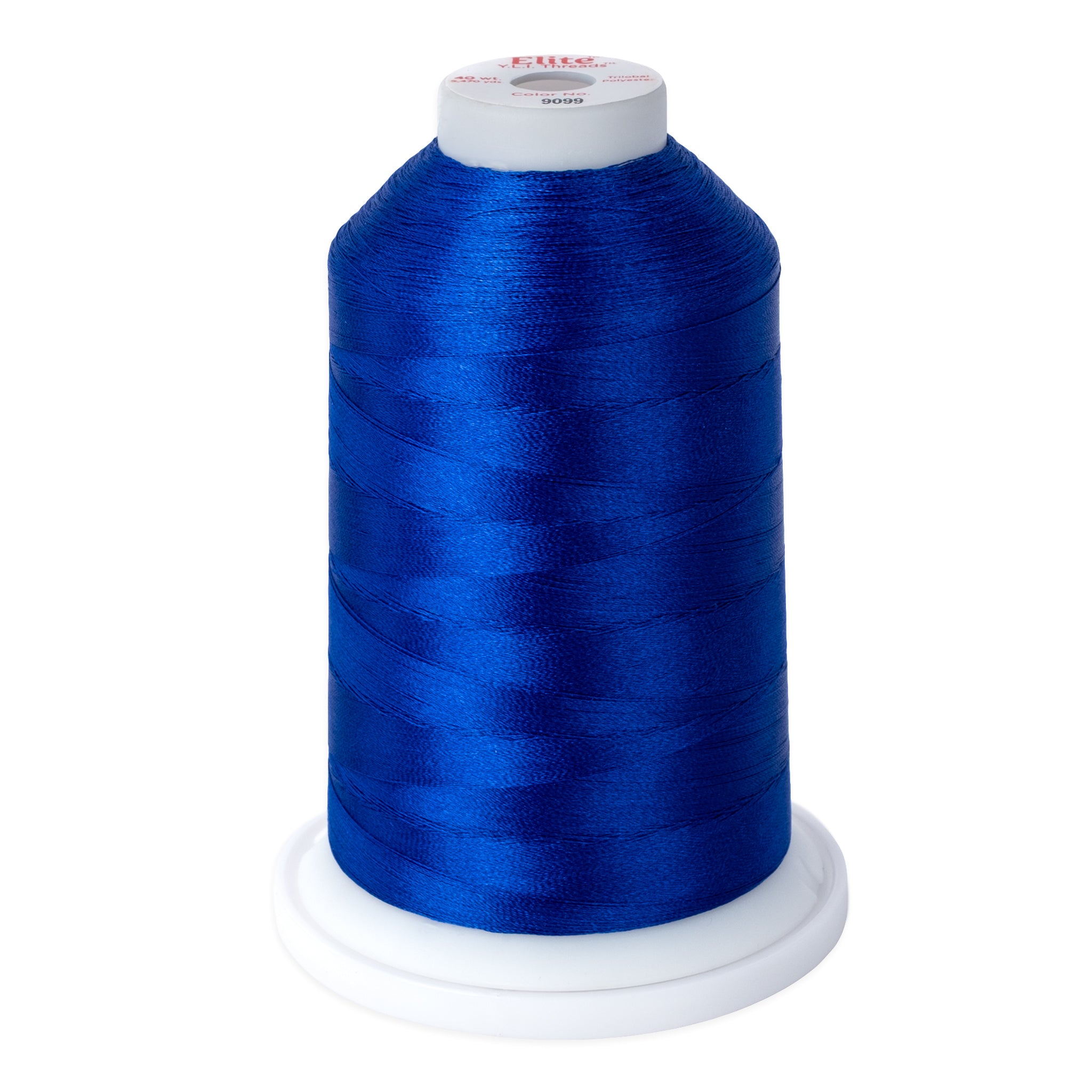 elite 40 wt. trilobal polyester embroidery and quilting thread #9099 cone