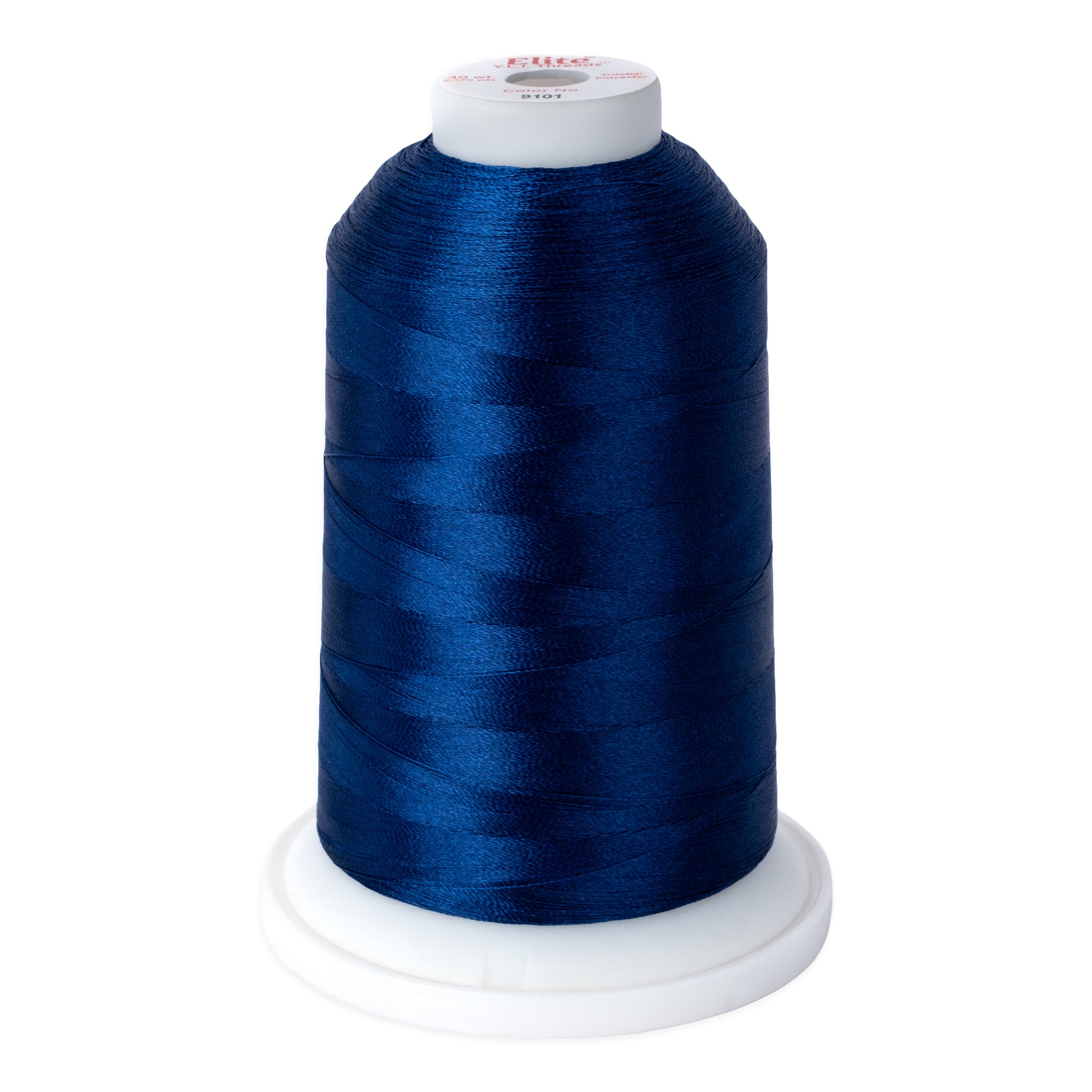 elite 40 wt. trilobal polyester embroidery and quilting thread #9101 cone