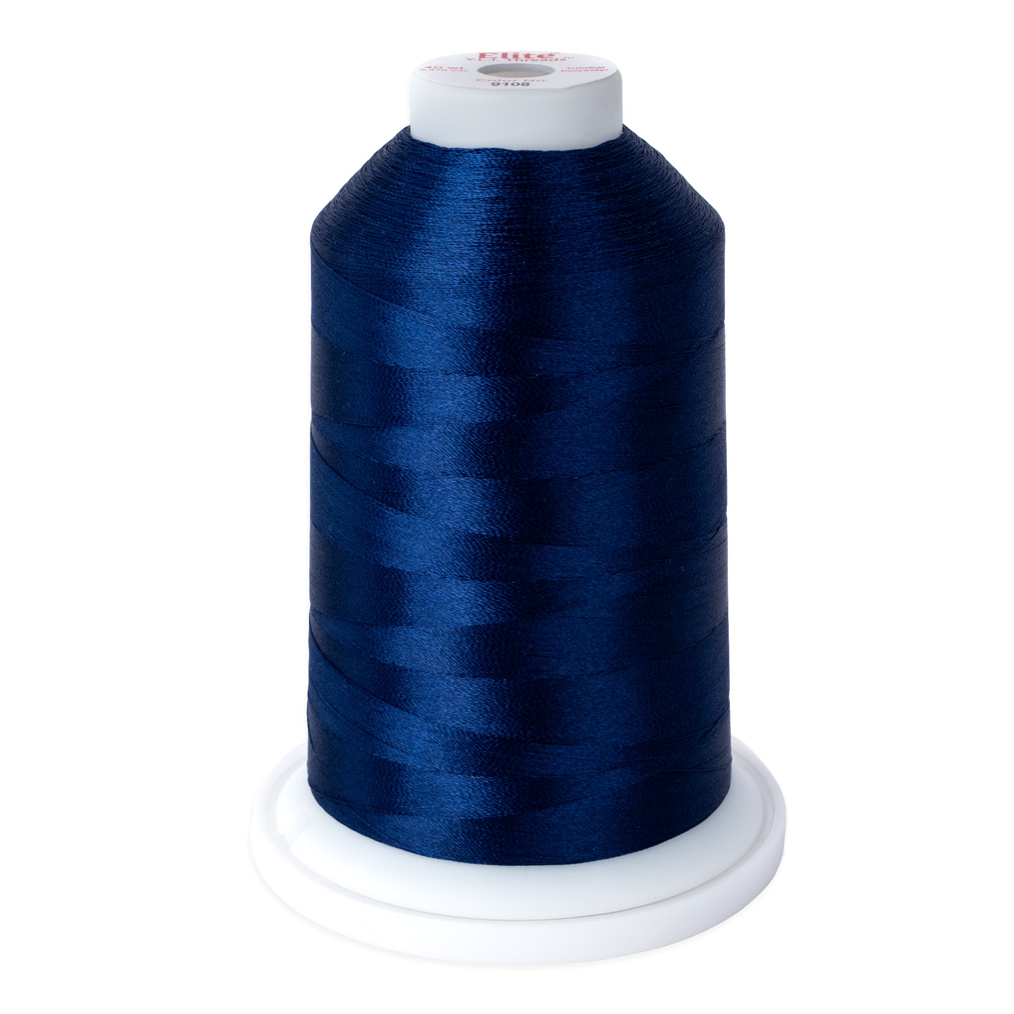 elite 40 wt. trilobal polyester embroidery and quilting thread #9108 cone