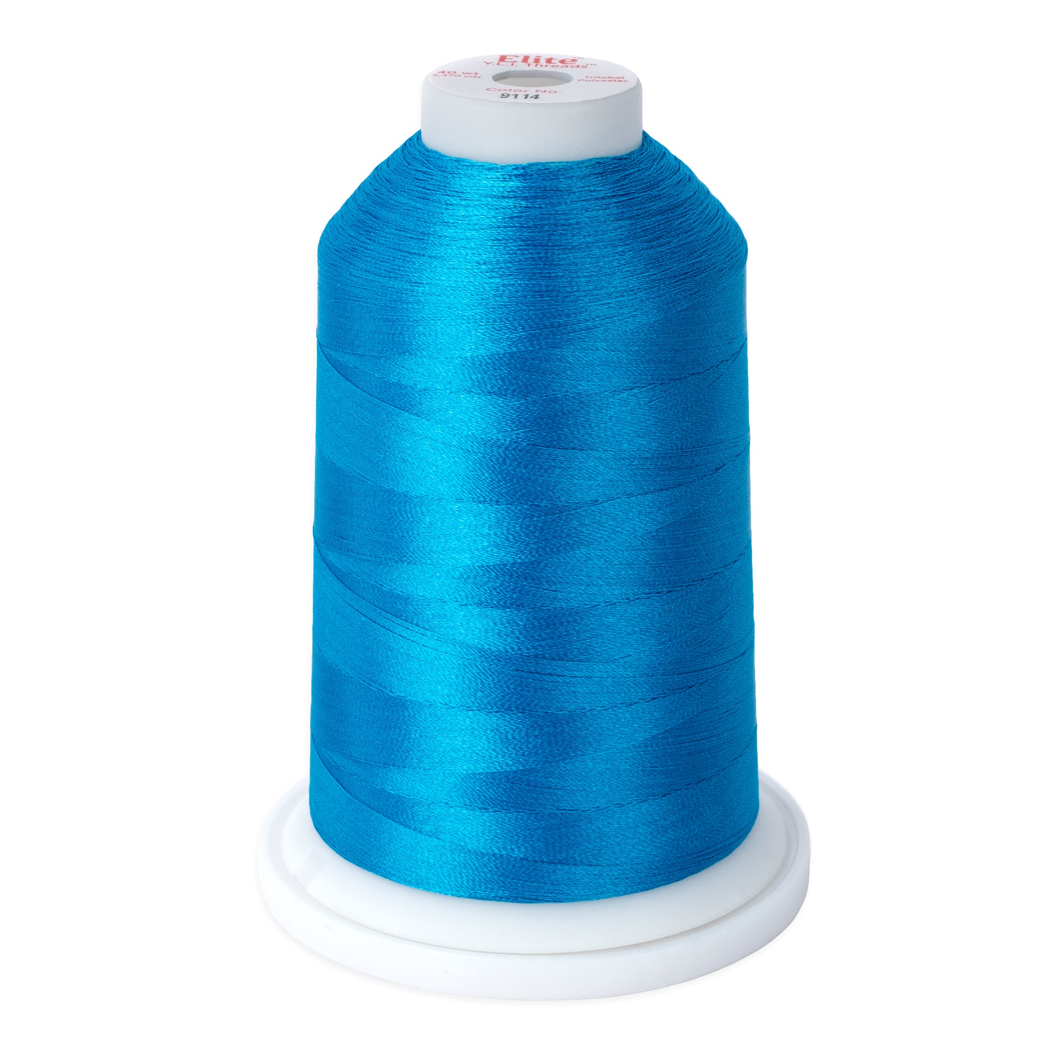 elite 40 wt. trilobal polyester embroidery and quilting thread #9114 cone