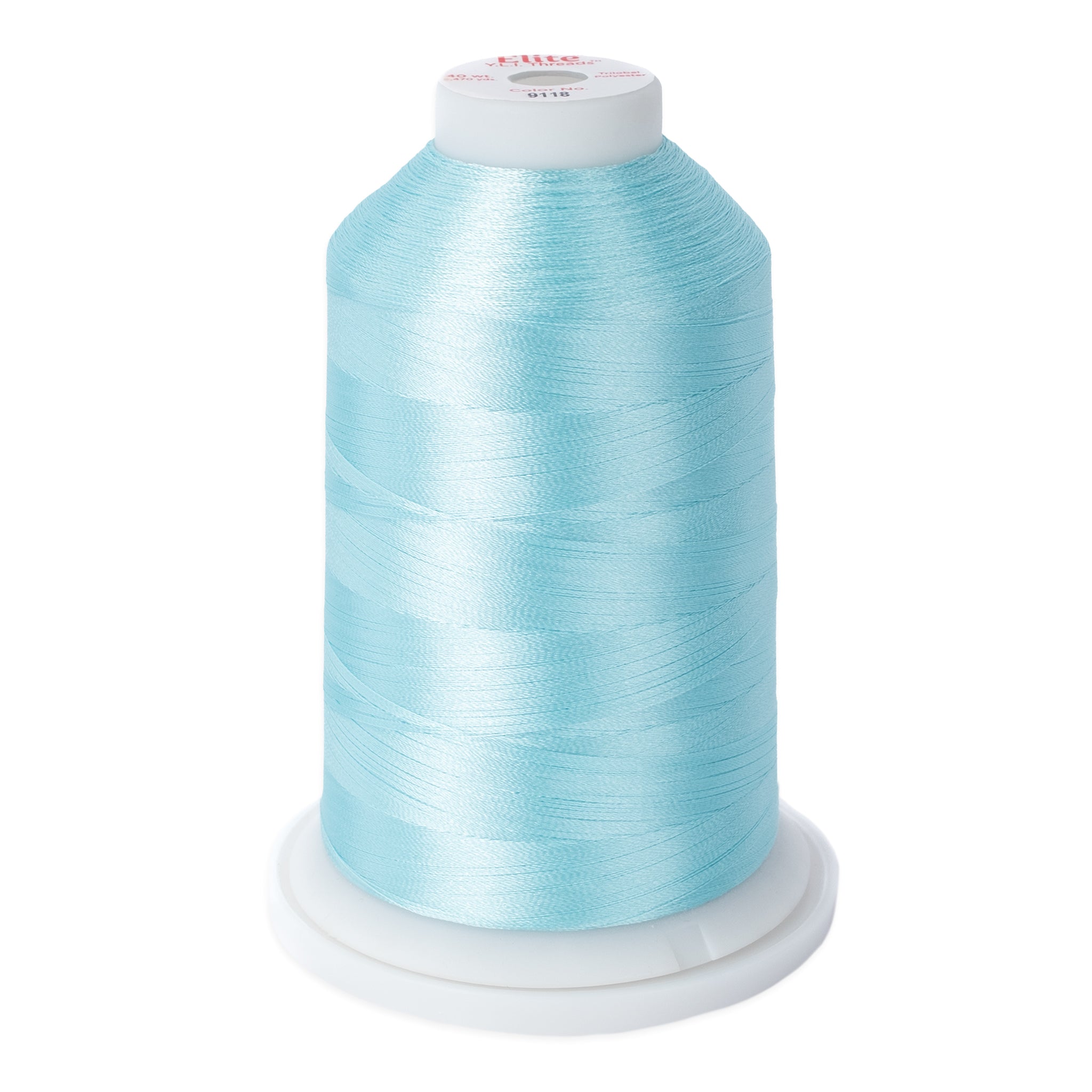 elite 40 wt. trilobal polyester embroidery and quilting thread #9118 cone