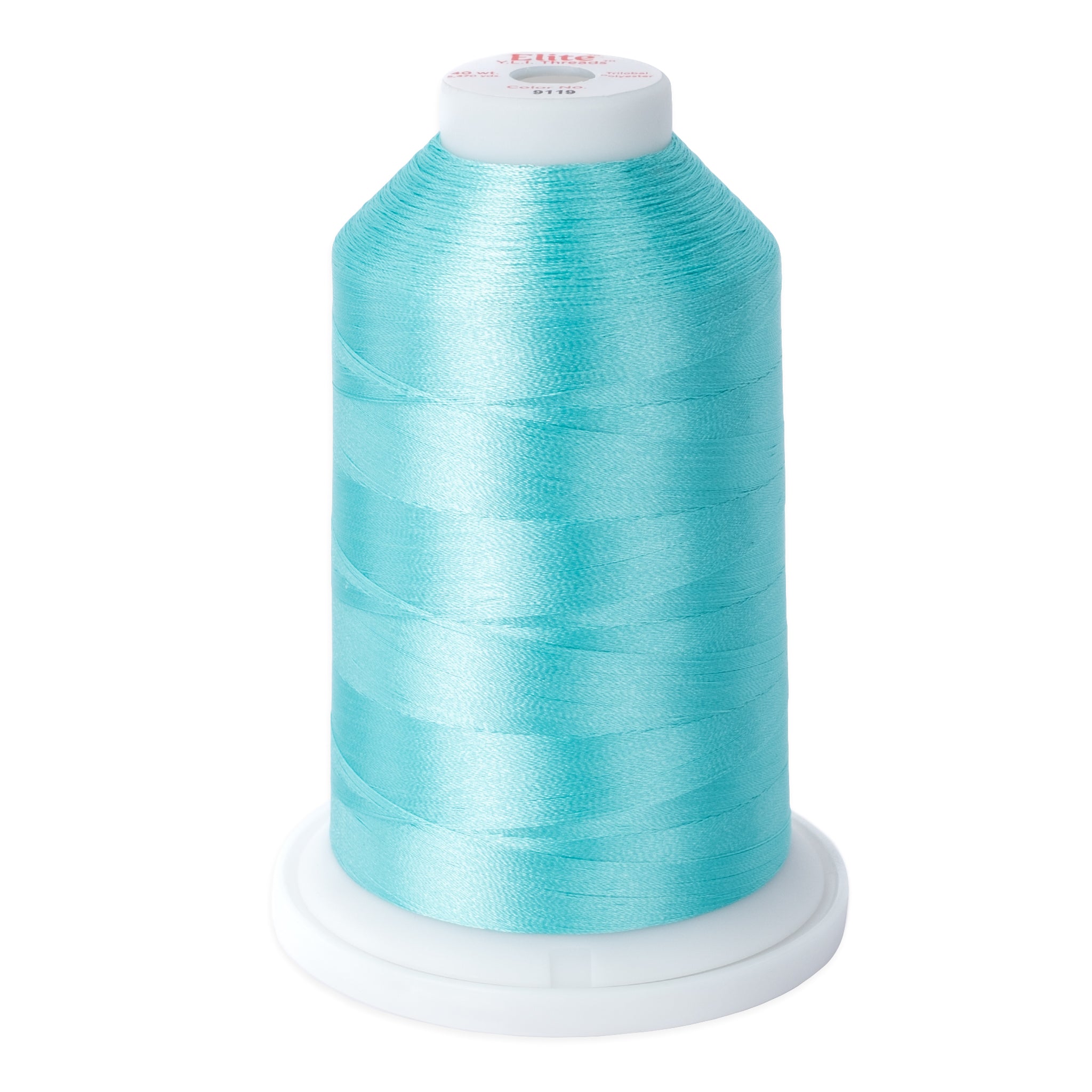 elite 40 wt. trilobal polyester embroidery and quilting thread #9119 cone