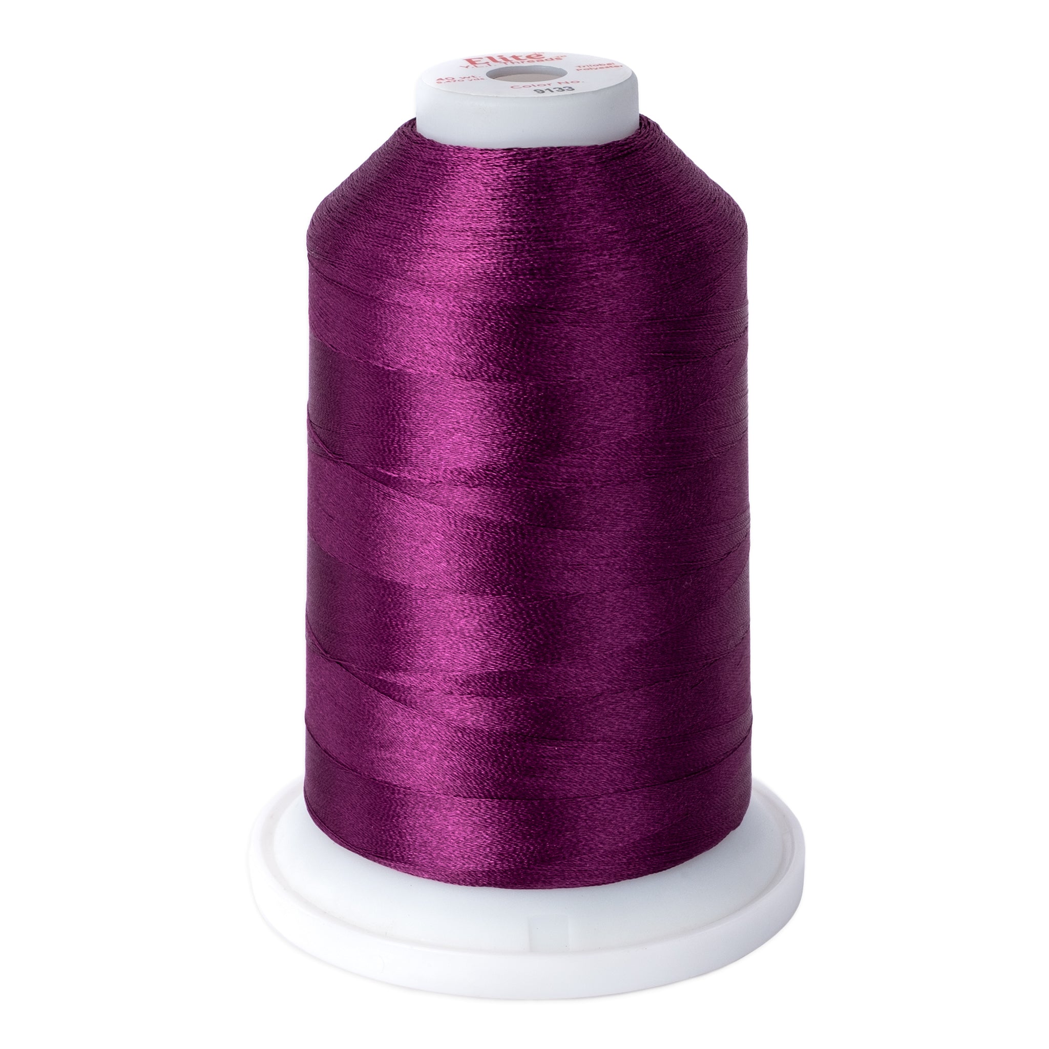 elite 40 wt. trilobal polyester embroidery and quilting thread #9133 cone