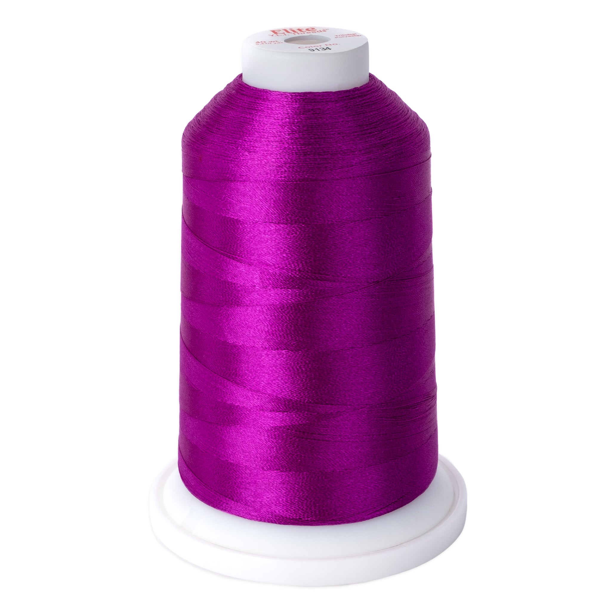 elite 40 wt. trilobal polyester embroidery and quilting thread #9134 cone