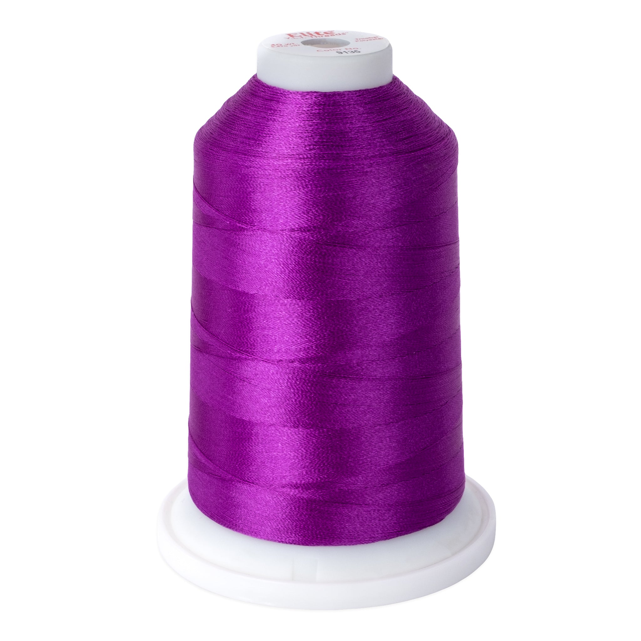 elite 40 wt. trilobal polyester embroidery and quilting thread #9135 cone