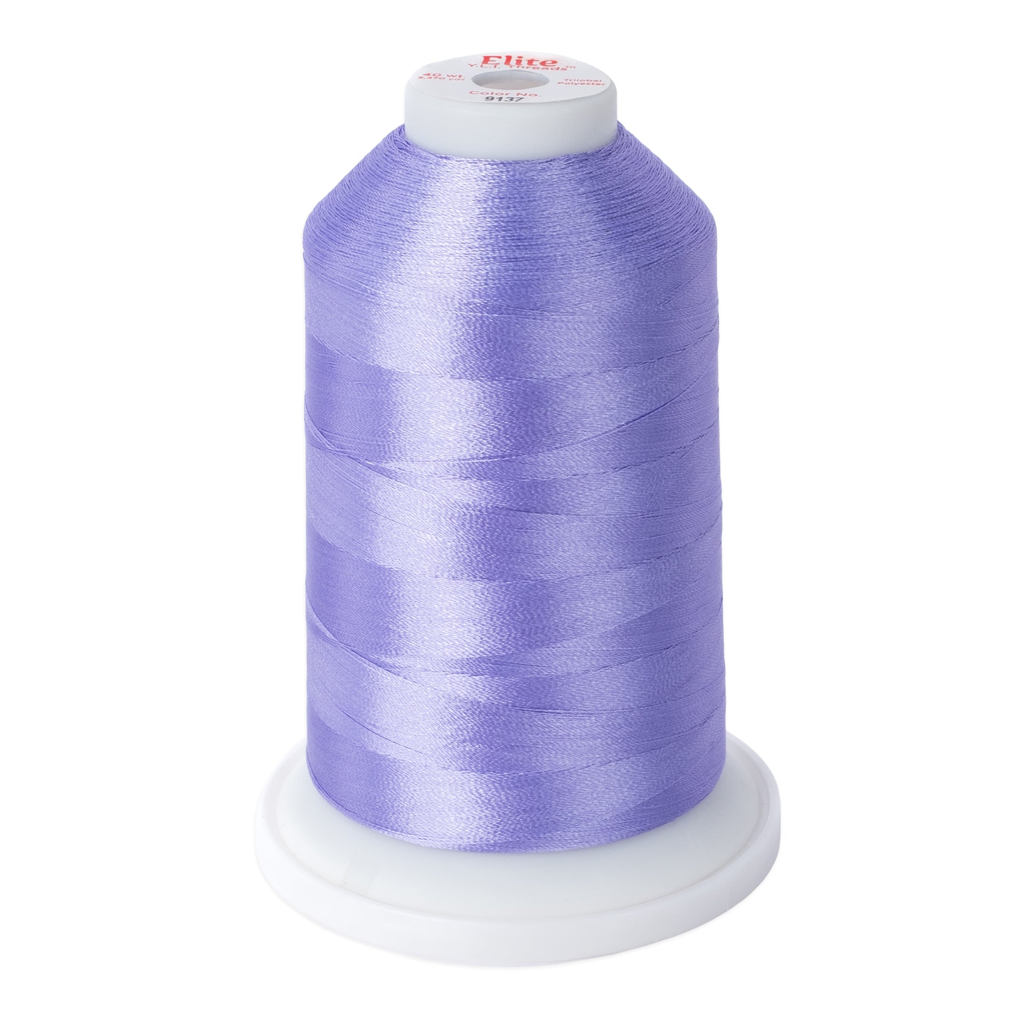 elite 40 wt. trilobal polyester embroidery and quilting thread #9137 cone