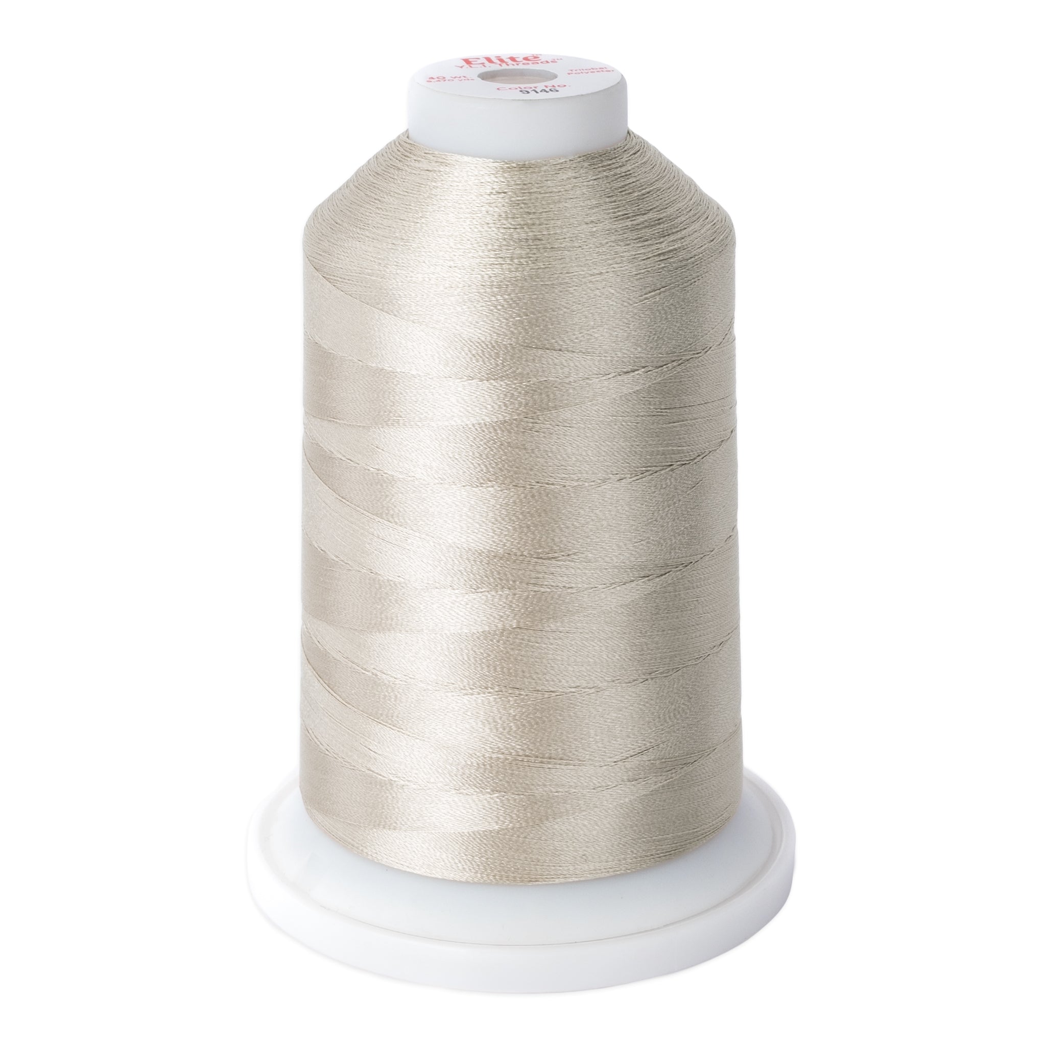 elite 40 wt. trilobal polyester embroidery and quilting thread #9146 cone