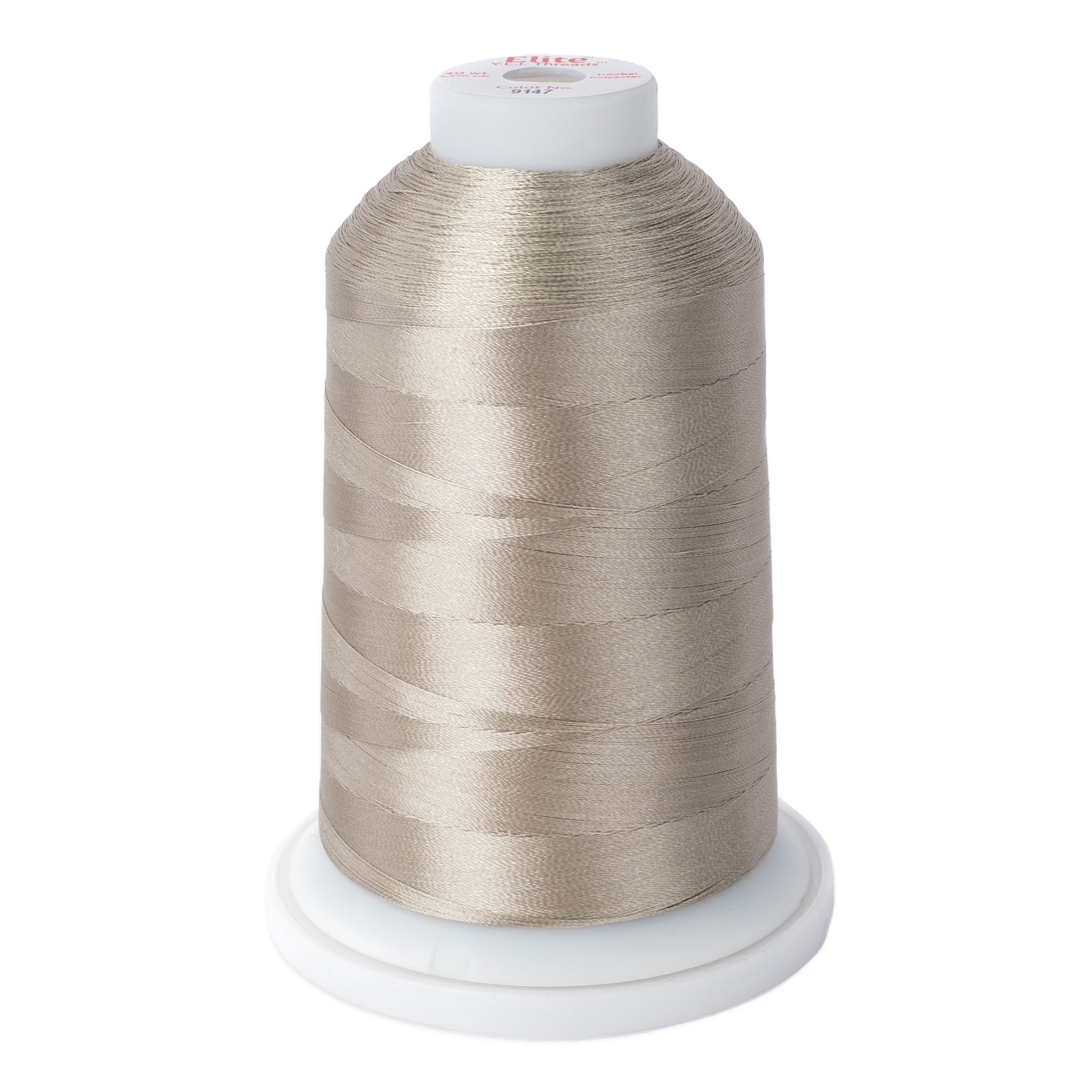 elite 40 wt. trilobal polyester embroidery and quilting thread #9147 cone