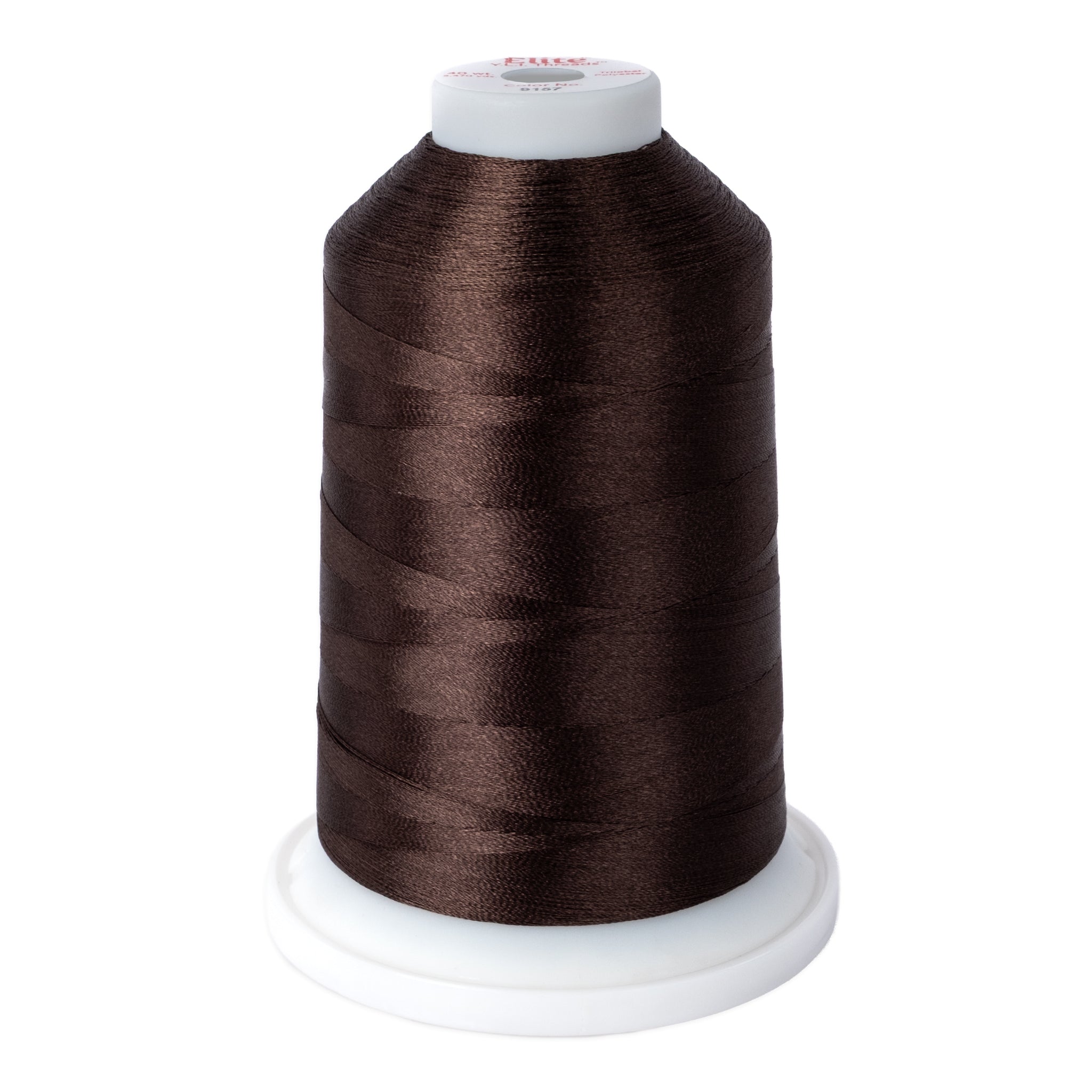 elite 40 wt. trilobal polyester embroidery and quilting thread #9157 cone