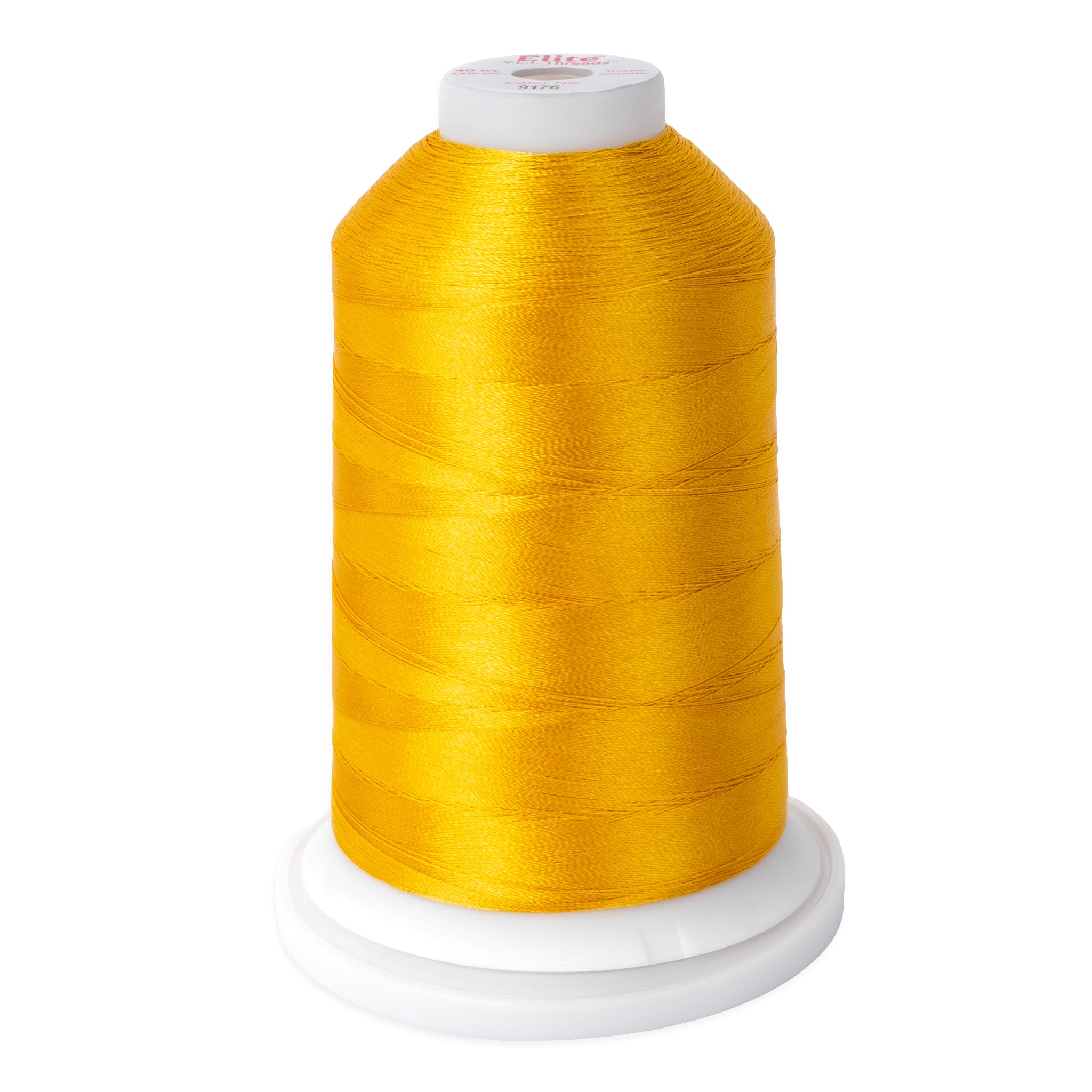 elite 40 wt. trilobal polyester embroidery and quilting thread #9176 cone