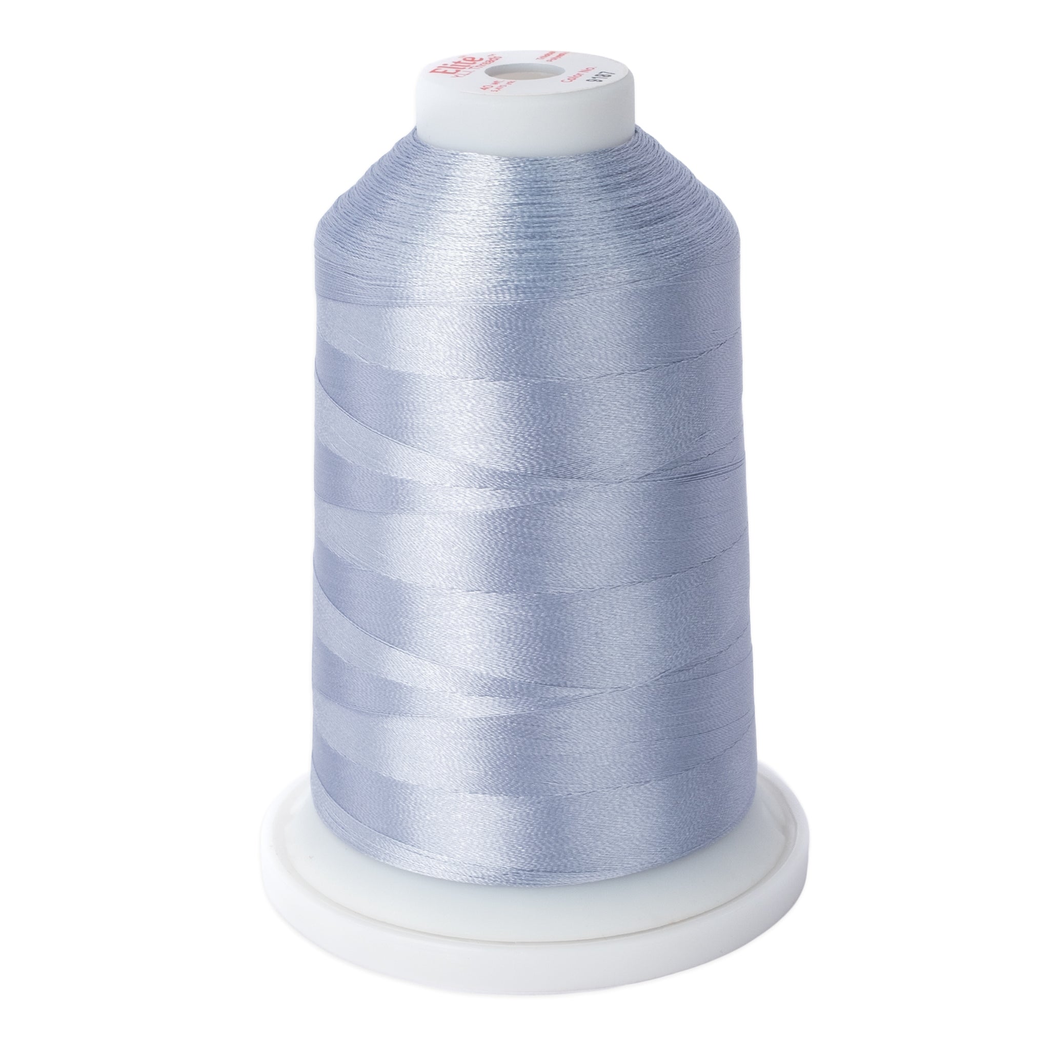 elite 40 wt. trilobal polyester embroidery and quilting thread #9187 cone