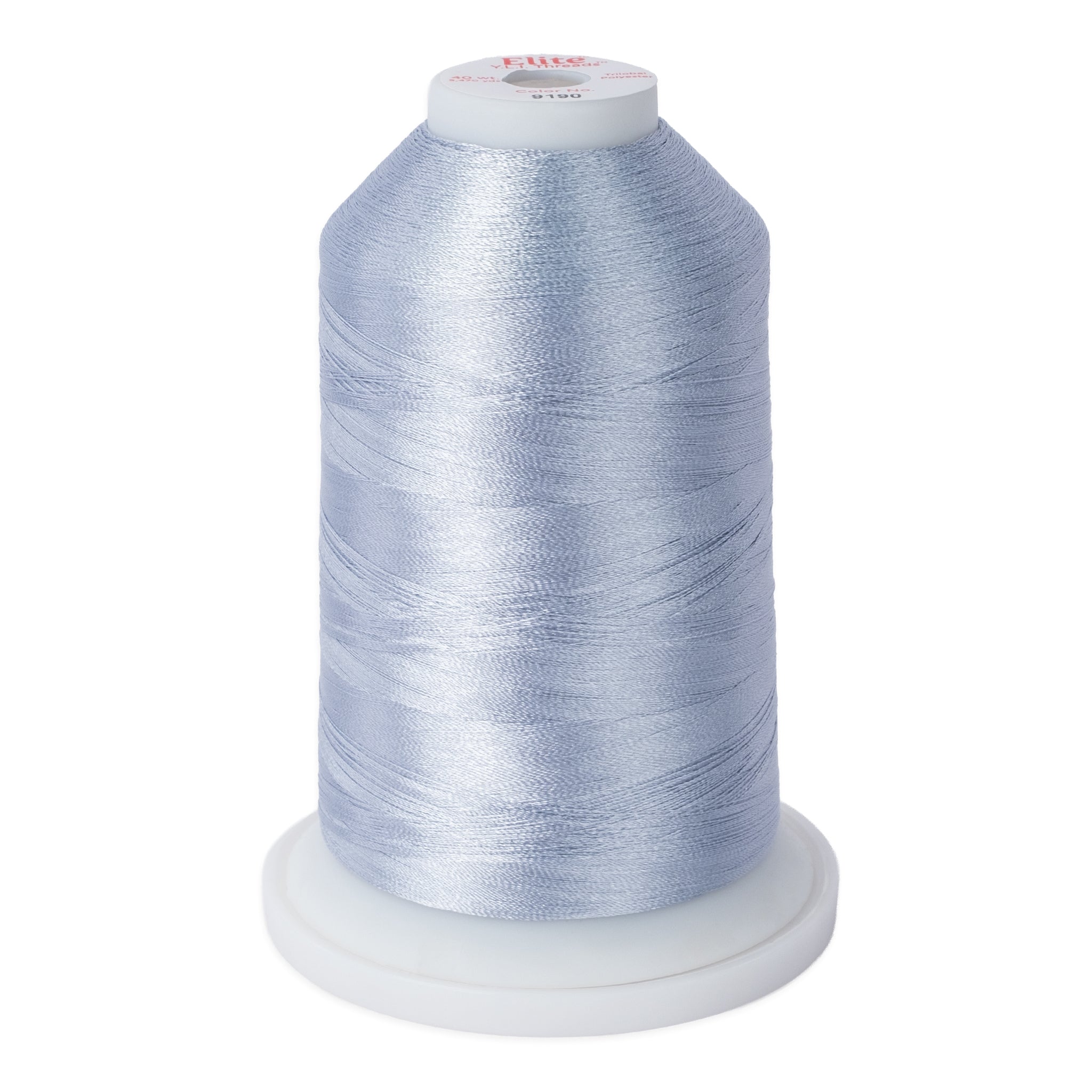 elite 40 wt. trilobal polyester embroidery and quilting thread #9190 cone