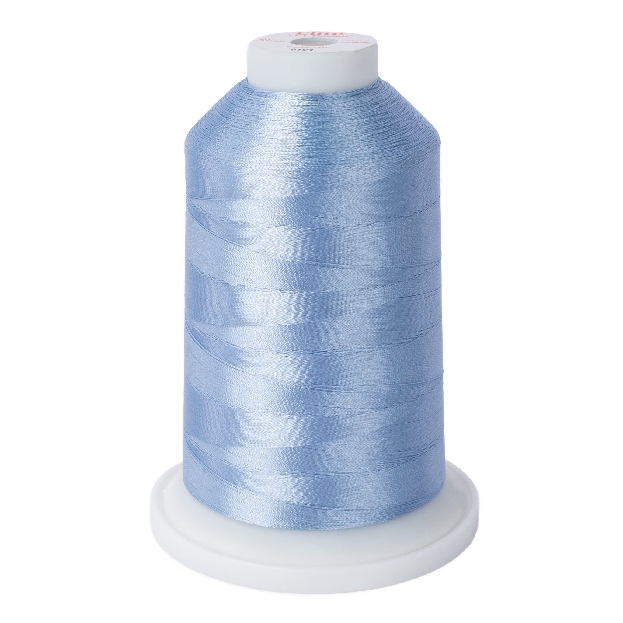 elite 40 wt. trilobal polyester embroidery and quilting thread #9191 cone