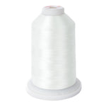 a cone of white elite polyester thread 9203