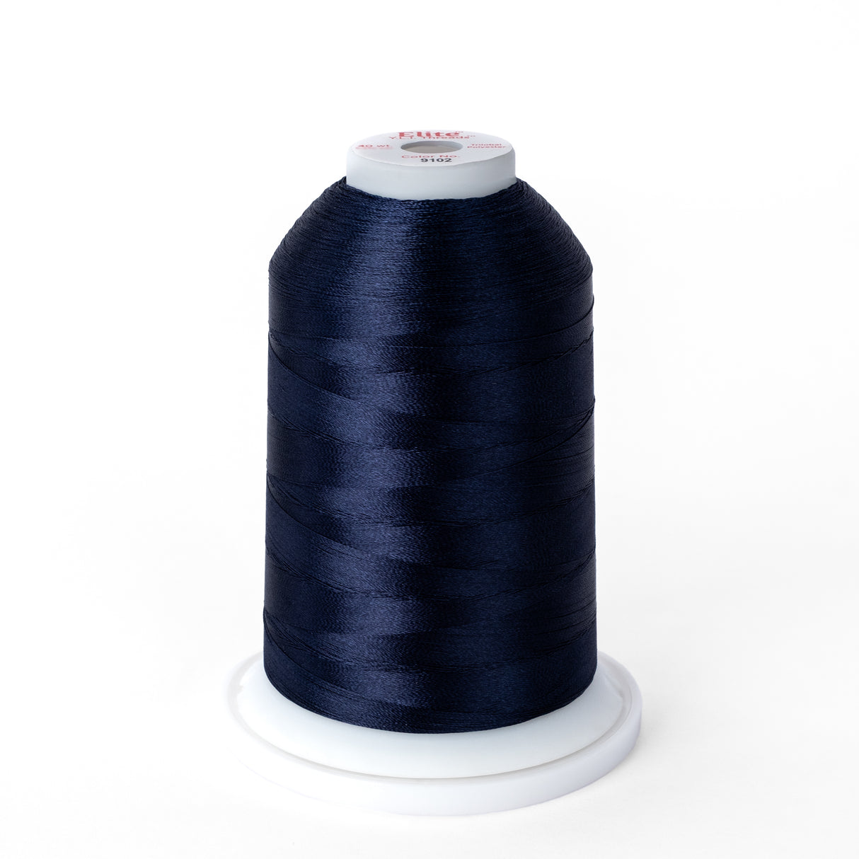elite 40 wt. trilobal polyester embroidery and quilting thread #9102 mini cone
