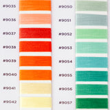 color swatches from yli threads elite 40 wt embroidery and quilting thread color booklet