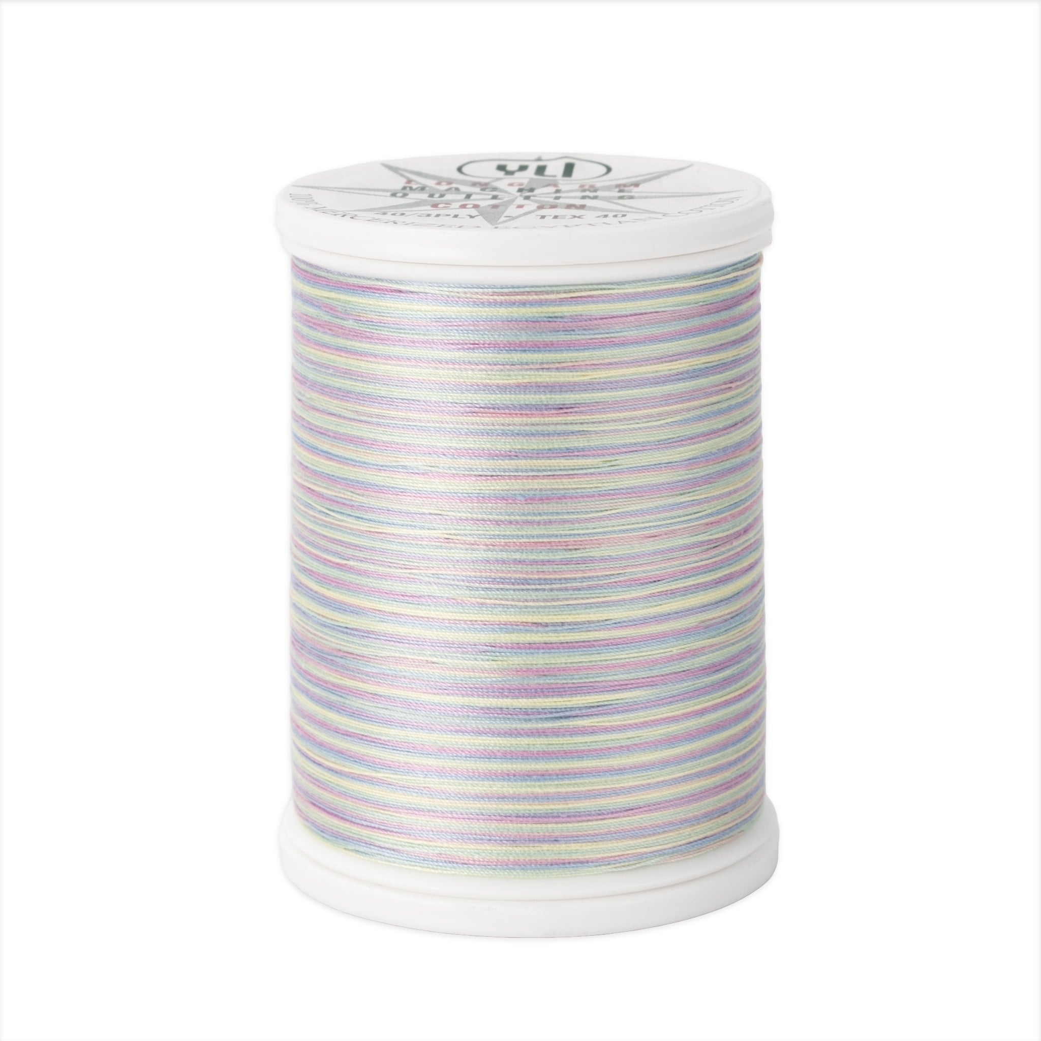 machine quilting thread 40 wt cotton v10 pastels 500 yd spool
