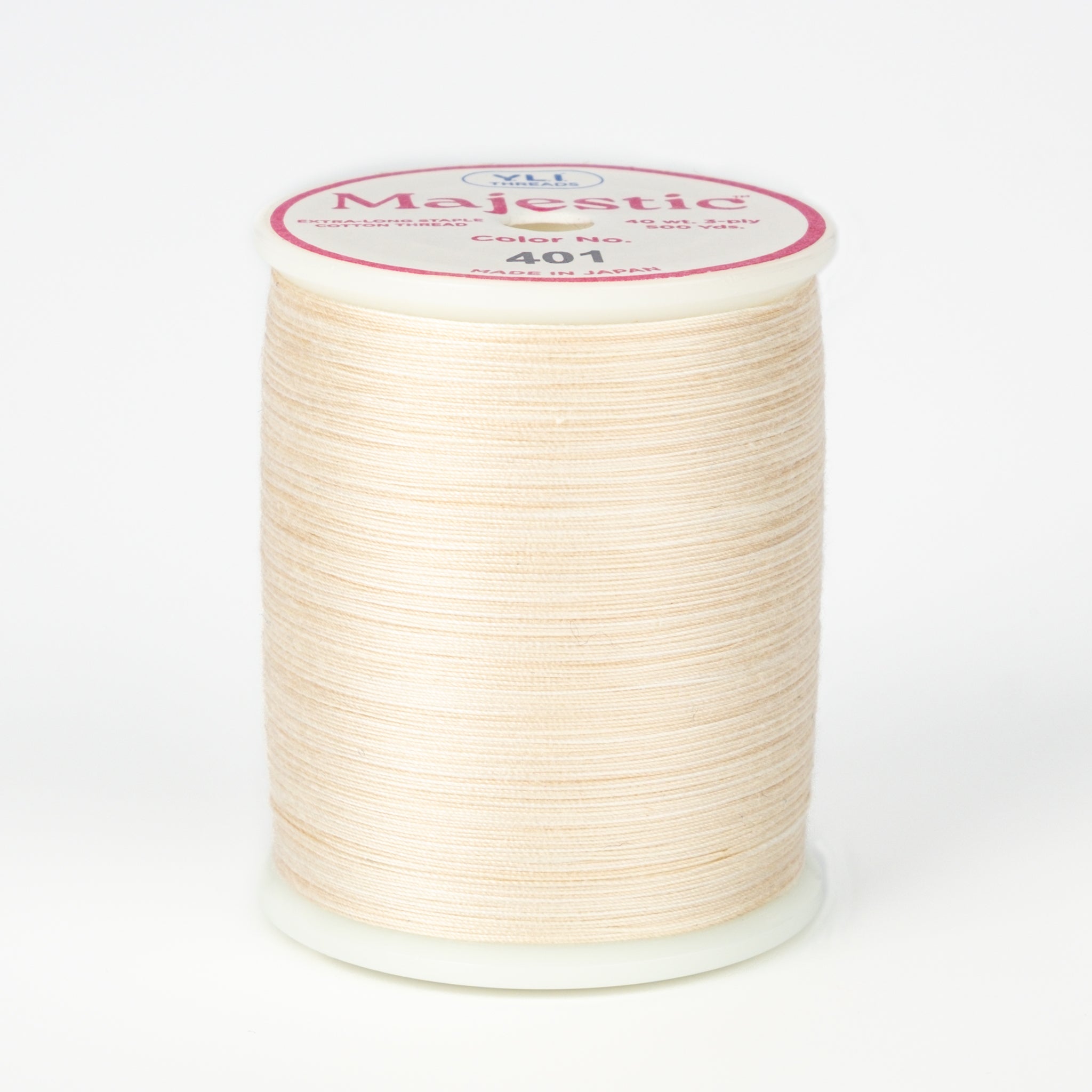 spool of majestic cotton quilting thread #401 elegance