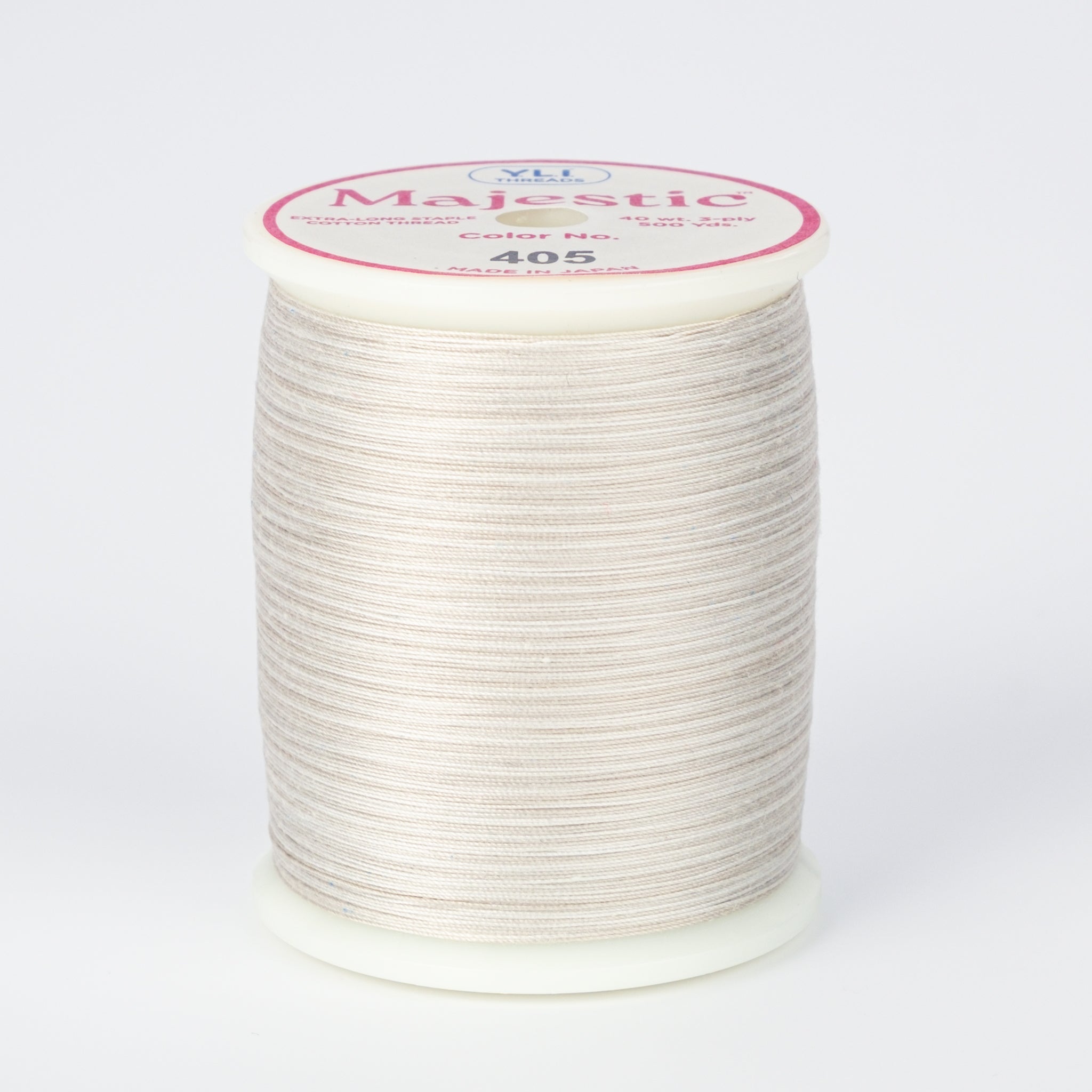 spool of majestic quilting thread #405 platinum