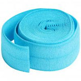Fold-over Elastic Parrot Blue